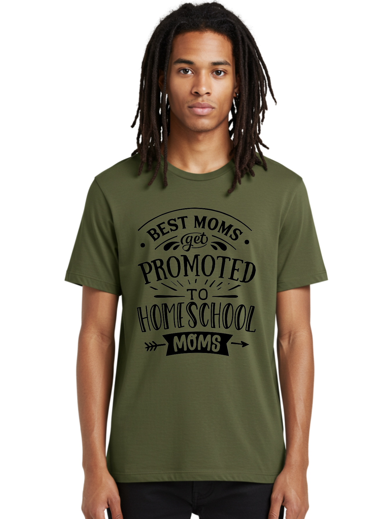 Best-Moms-Get-Promoted-To-Homeschool-Moms-1 Men'S Graphic Tee, 100% Cotton, Comfortable Casual Summer Wear, Machine Washable, Homeschool Mom, Best Mom, Parenting Humor, Educational Mom, Homeschooling Mom, Mother'S Day Gift, Mom'S Promotion, Aab320 22