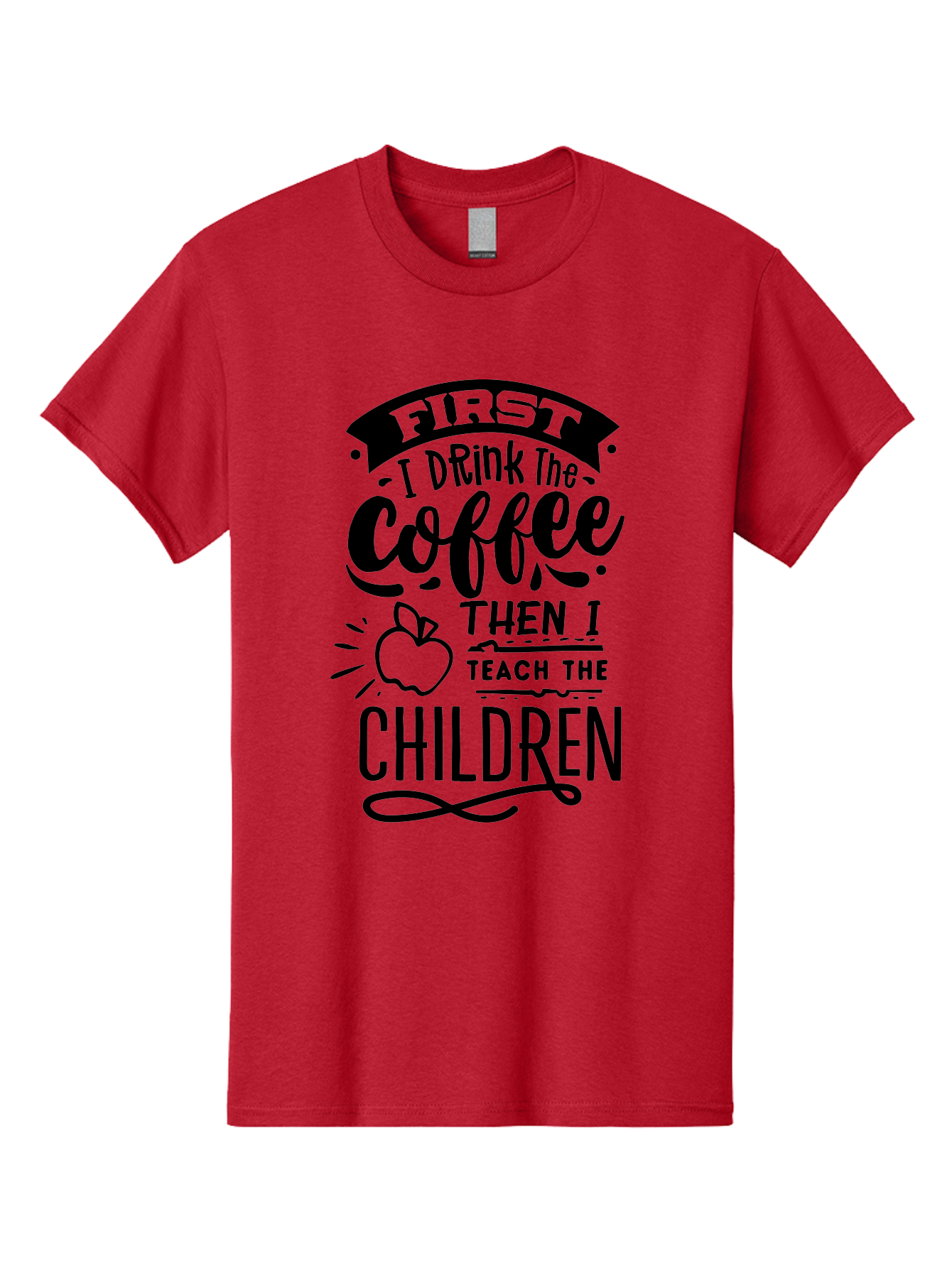 First-I-Drink-The-Coffee-Then-I-Teach-The-Children Men'S Graphic Tee, 100% Cotton, Comfortable Casual Summer Wear, Machine Washable, Coffee Quote, Teacher Humor, Funny Teacher, Coffee Lover, Teaching Profession, Educator Quote, Aab331 15