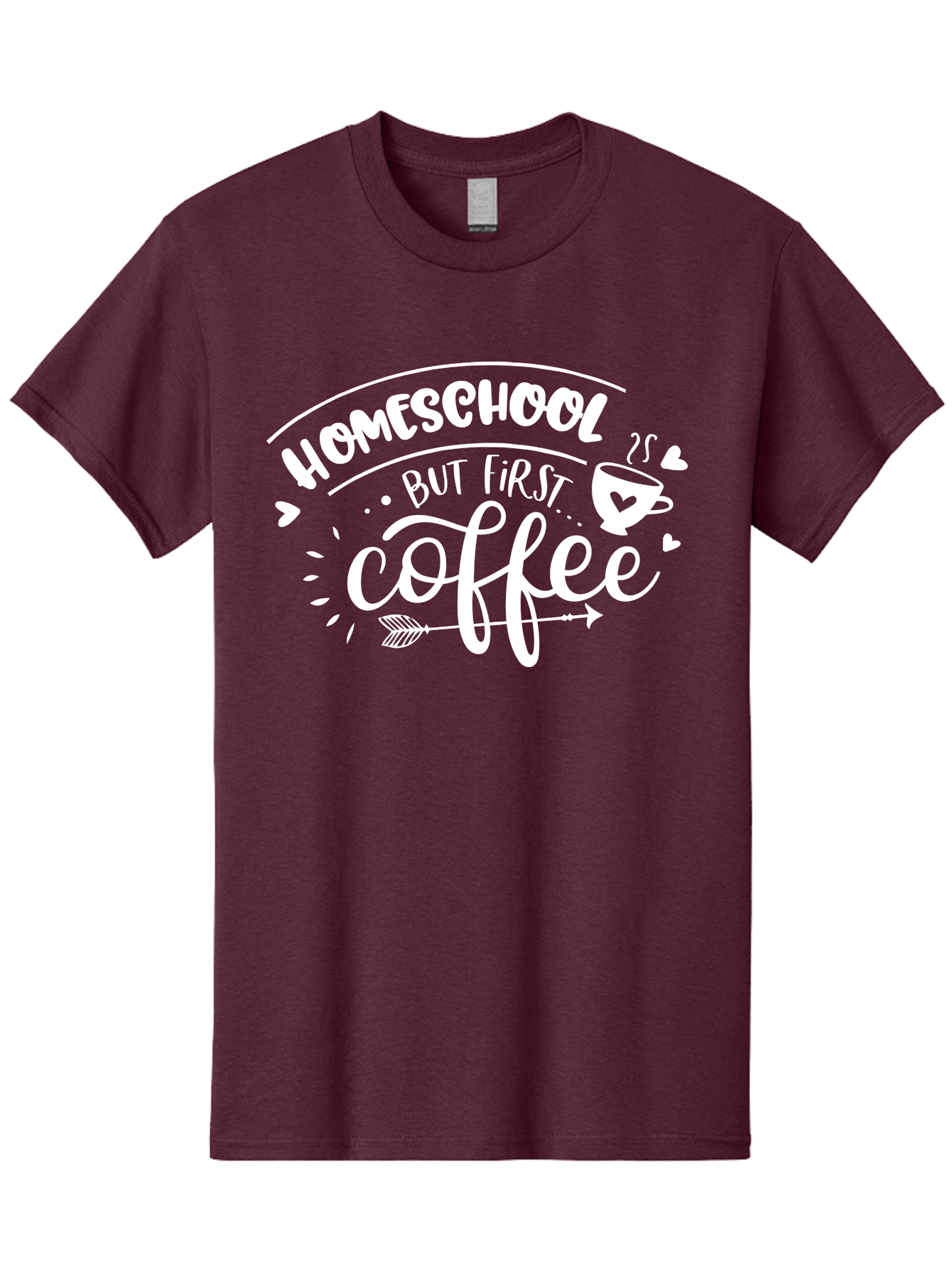 Homeschool-But-First-Coffee Men'S Graphic Tee, 100% Cotton, Comfortable Casual Summer Wear, Machine Washable, Homeschool Humor, Coffee Lover, Homeschooling Parents, Funny Quote, Morning Motivation, Coffee Fueled, Parenting Life, Aab335 3