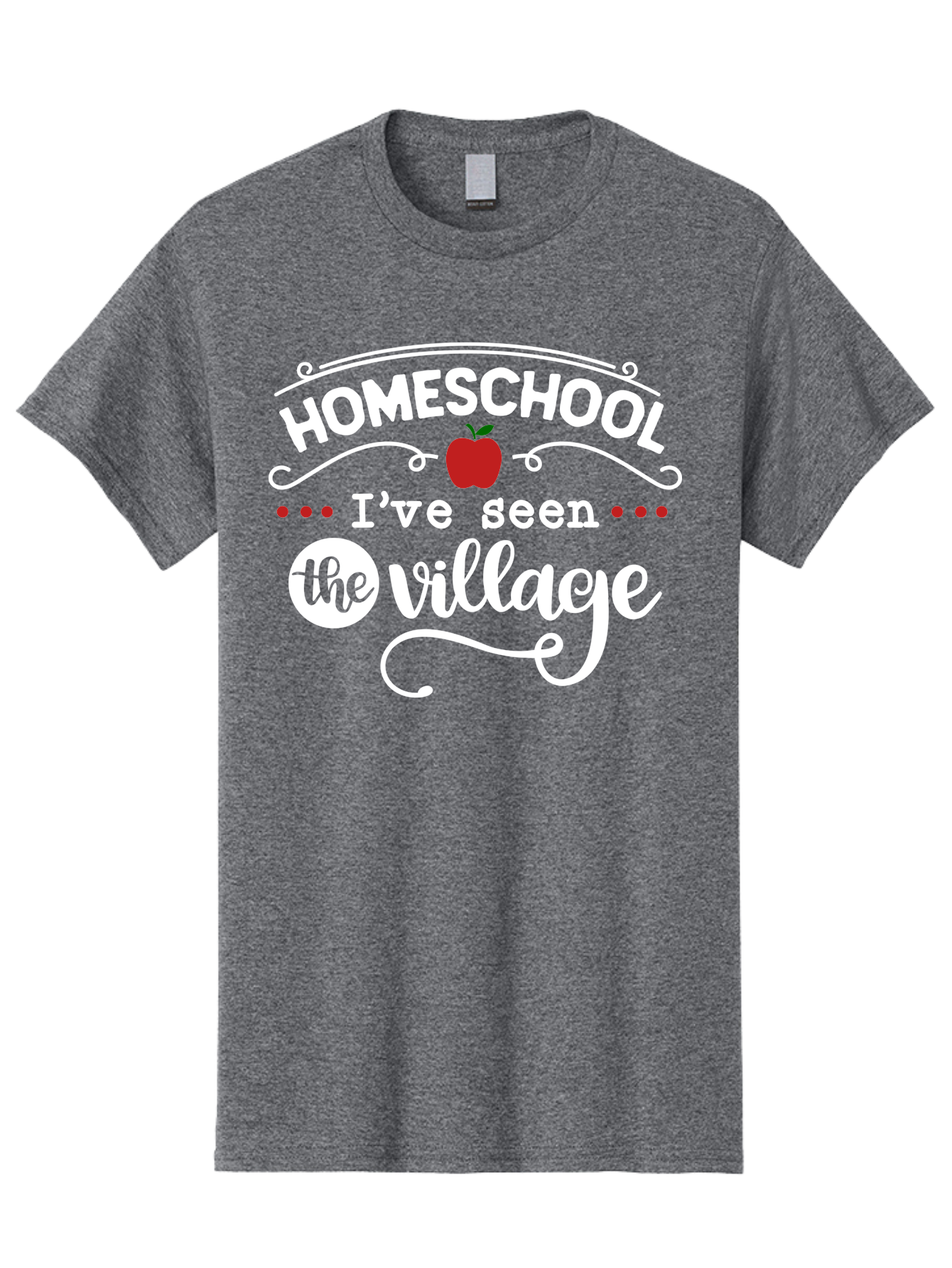 Homeschool-I-Ve-Seen-The-Village-2 Men'S Graphic Tee, 100% Cotton, Comfortable Casual Summer Wear, Machine Washable, Homeschool, Alternative Education, Village Community, Personalized Learning, Homeschooling Parents, Educational Freedom, Aab343 29