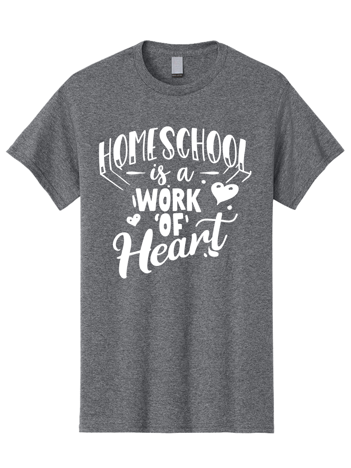 Homeschool-Is-A-Work-Of-Heart Men'S Graphic Tee, 100% Cotton, Comfortable Casual Summer Wear, Machine Washable, Homeschool, Work Of Heart, Education, Learning, Parenting, Homeschooling, Dedication, Love, Passion Aab350 17