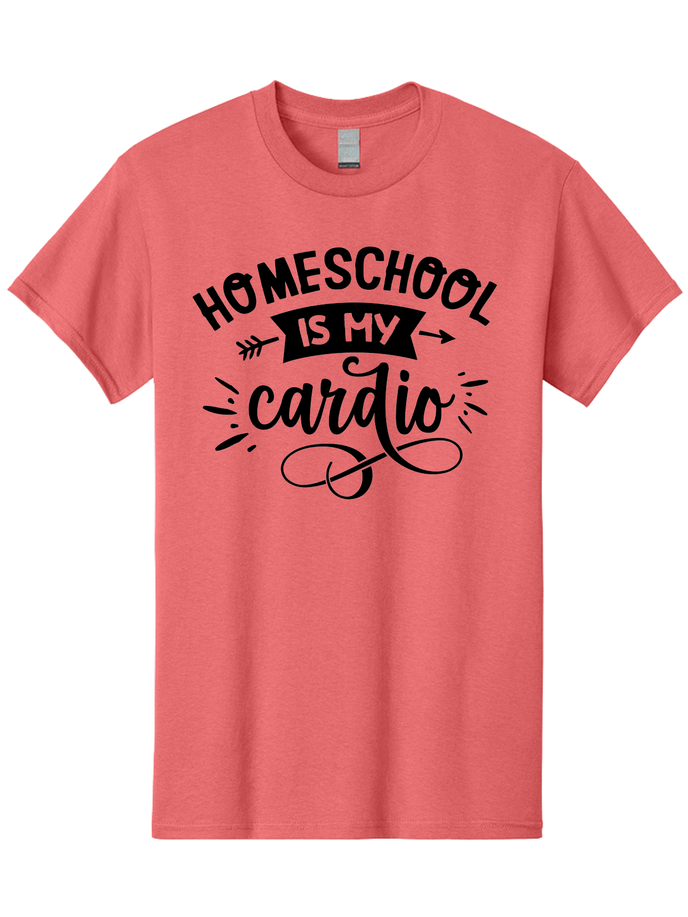 Homeschool-Is-My-Cardio-1 Men'S Graphic Tee, 100% Cotton, Comfortable Casual Summer Wear, Machine Washable, Homeschool, Cardio Workout, Motivational Quote, Fitness Inspiration, Humorous Saying, Parenting Humor, Educational Quotes Aab351 11