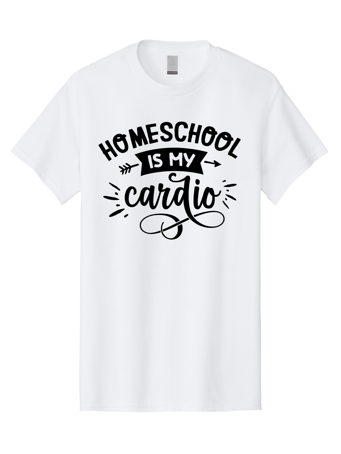 Homeschool-Is-My-Cardio-1 Men'S Graphic Tee, 100% Cotton, Comfortable Casual Summer Wear, Machine Washable, Homeschool, Cardio Workout, Motivational Quote, Fitness Inspiration, Humorous Saying, Parenting Humor, Educational Quotes Aab351 29