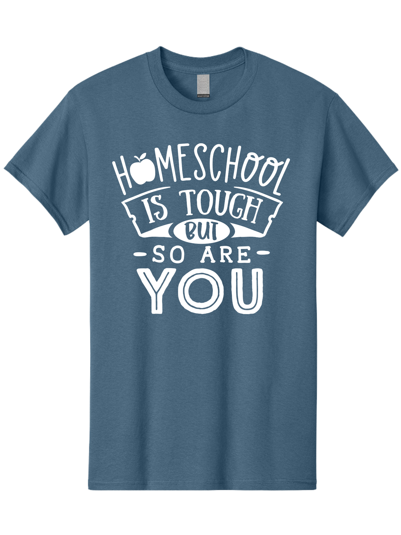 Homeschool-Is-Tough-But-So-Are-You-1 Men'S Graphic Tee, 100% Cotton, Comfortable Casual Summer Wear, Machine Washable, Homeschool Inspiration, Motivational Quote, Educational Support, Parenting Encouragement, Tough Homeschooling, Aab353 3
