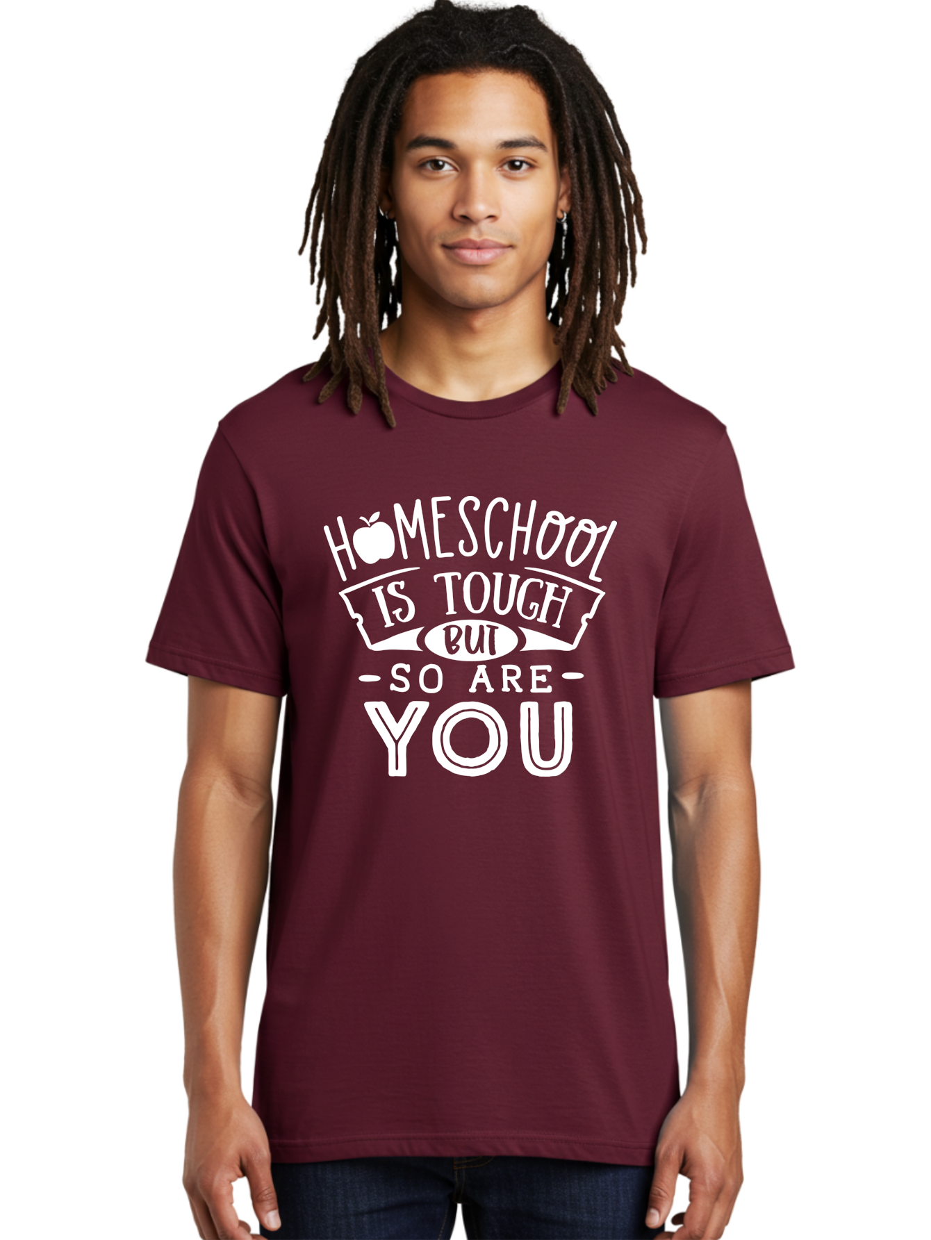 Homeschool-Is-Tough-But-So-Are-You-1 Men'S Graphic Tee, 100% Cotton, Comfortable Casual Summer Wear, Machine Washable, Homeschool Inspiration, Motivational Quote, Educational Support, Parenting Encouragement, Tough Homeschooling, Aab353 28