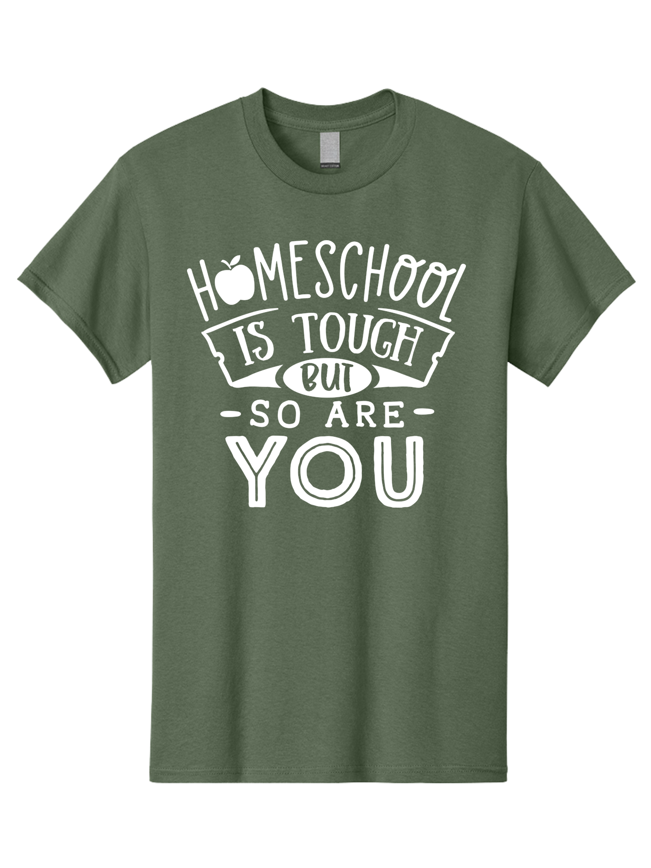 Homeschool-Is-Tough-But-So-Are-You-1 Men'S Graphic Tee, 100% Cotton, Comfortable Casual Summer Wear, Machine Washable, Homeschool Inspiration, Motivational Quote, Educational Support, Parenting Encouragement, Tough Homeschooling, Aab353 1