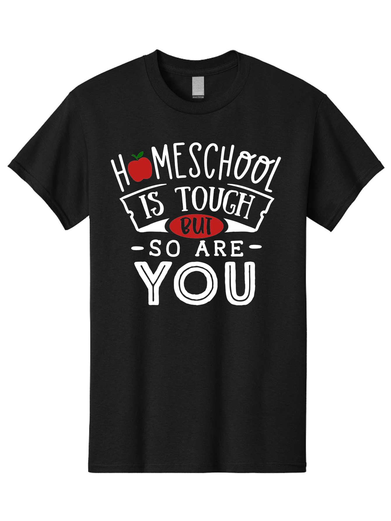 Homeschool-Is-Tough-But-So-Are-You-2 Men'S Graphic Tee, 100% Cotton, Comfortable Casual Summer Wear, Machine Washable, Homeschool, Motivational Quote, Inspirational Message, Apple Symbol, Education, Perseverance, Resilience, Empowerment Aab354 29