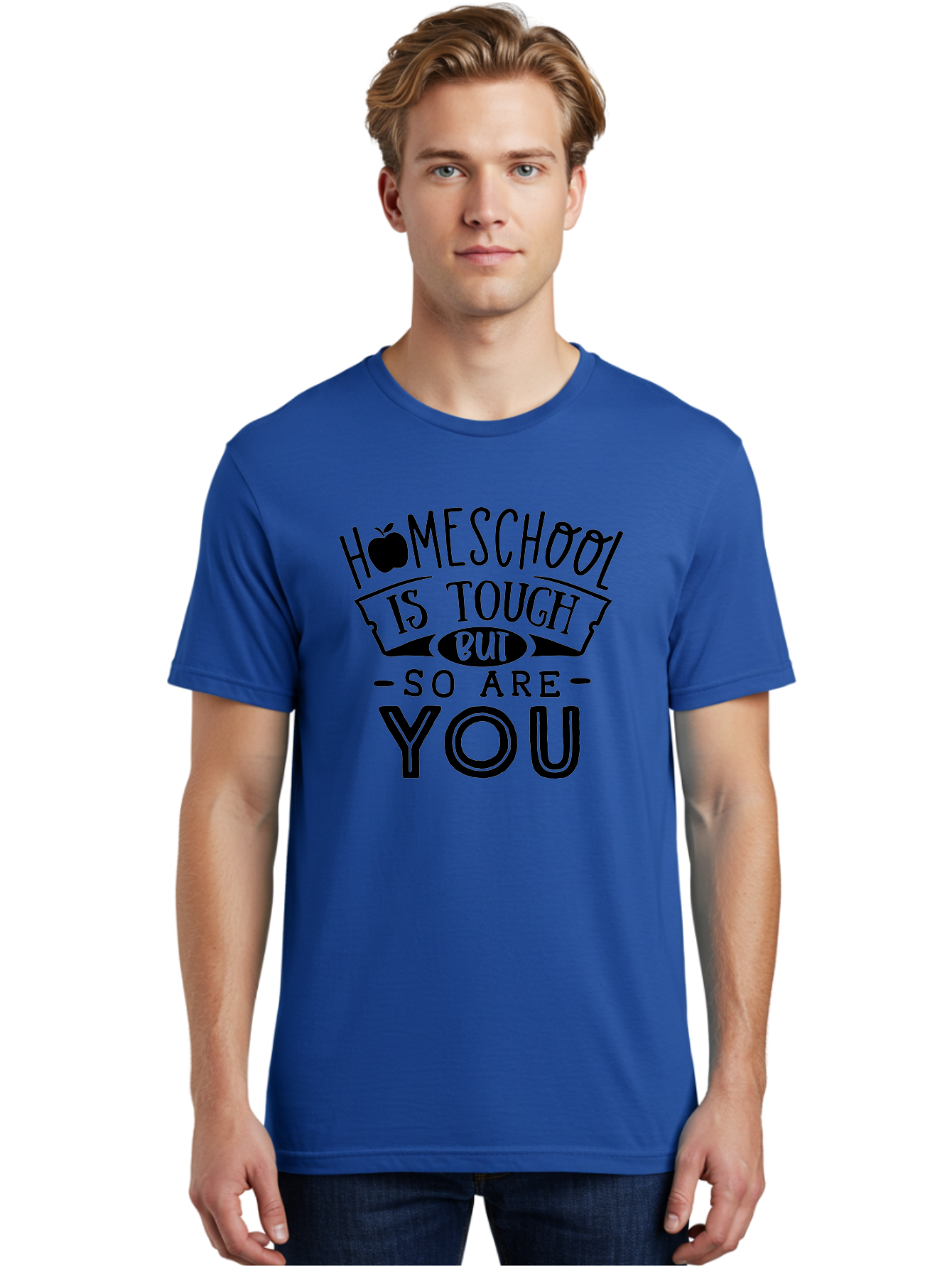 Homeschool-Is-Tough-But-So-Are-You Men'S Graphic Tee, 100% Cotton, Comfortable Casual Summer Wear, Machine Washable, Homeschool, Motivational Quote, Homeschooling, Tough But Strong, Inspirational Saying, Education, Learning, Empowerment Aab356 14