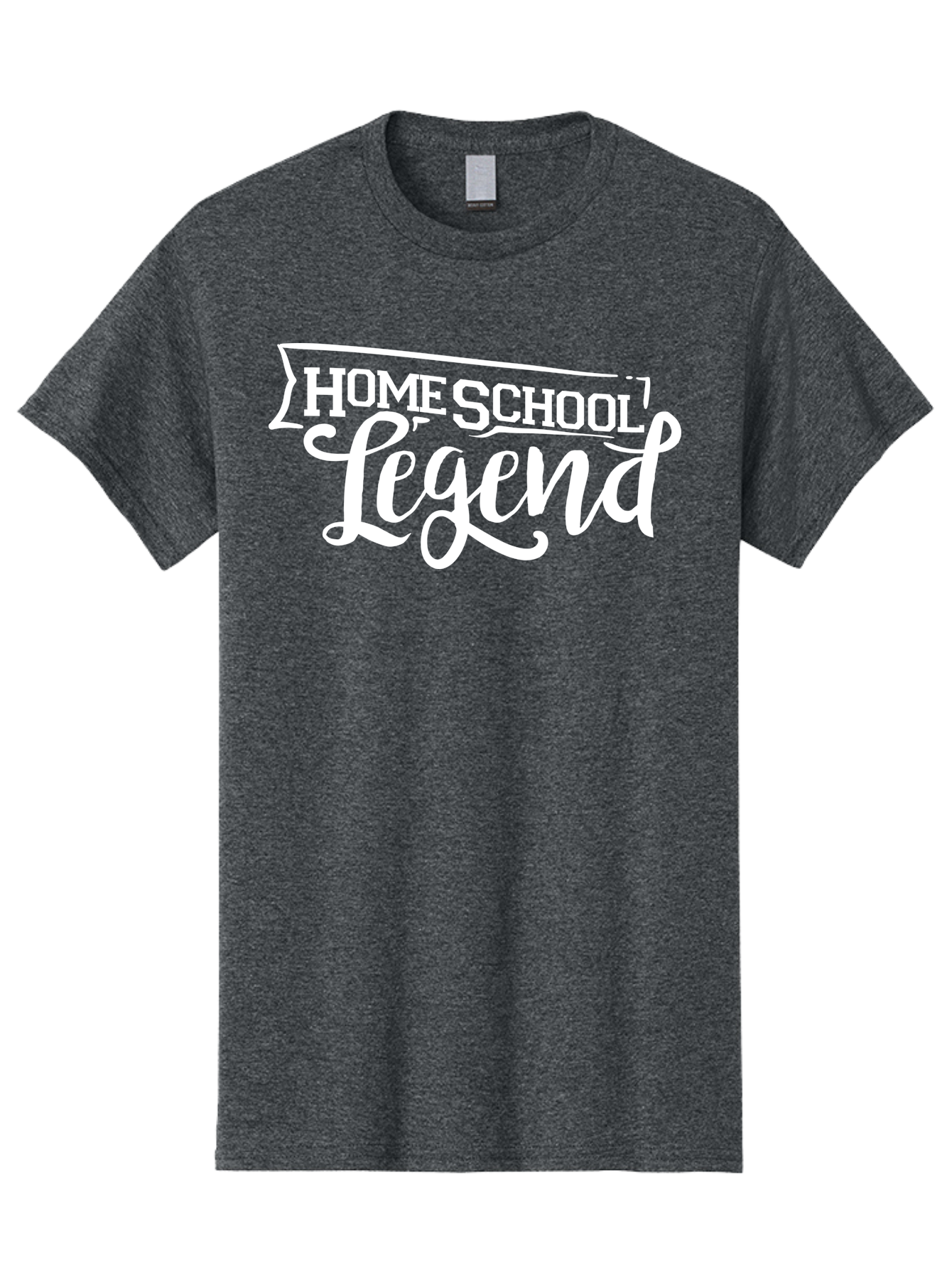 Homeschool-Legend Men'S Graphic Tee, 100% Cotton, Comfortable Casual Summer Wear, Machine Washable, Homeschool Legend, Homeschooling, Education, Learning, Custom Design, Personalized Logo, Inspirational Quote, Motivational Phrase, Aab357 25
