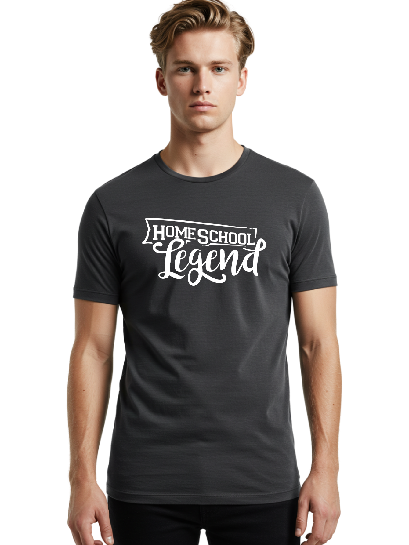 Homeschool-Legend Men'S Graphic Tee, 100% Cotton, Comfortable Casual Summer Wear, Machine Washable, Homeschool Legend, Homeschooling, Education, Learning, Custom Design, Personalized Logo, Inspirational Quote, Motivational Phrase, Aab357 26