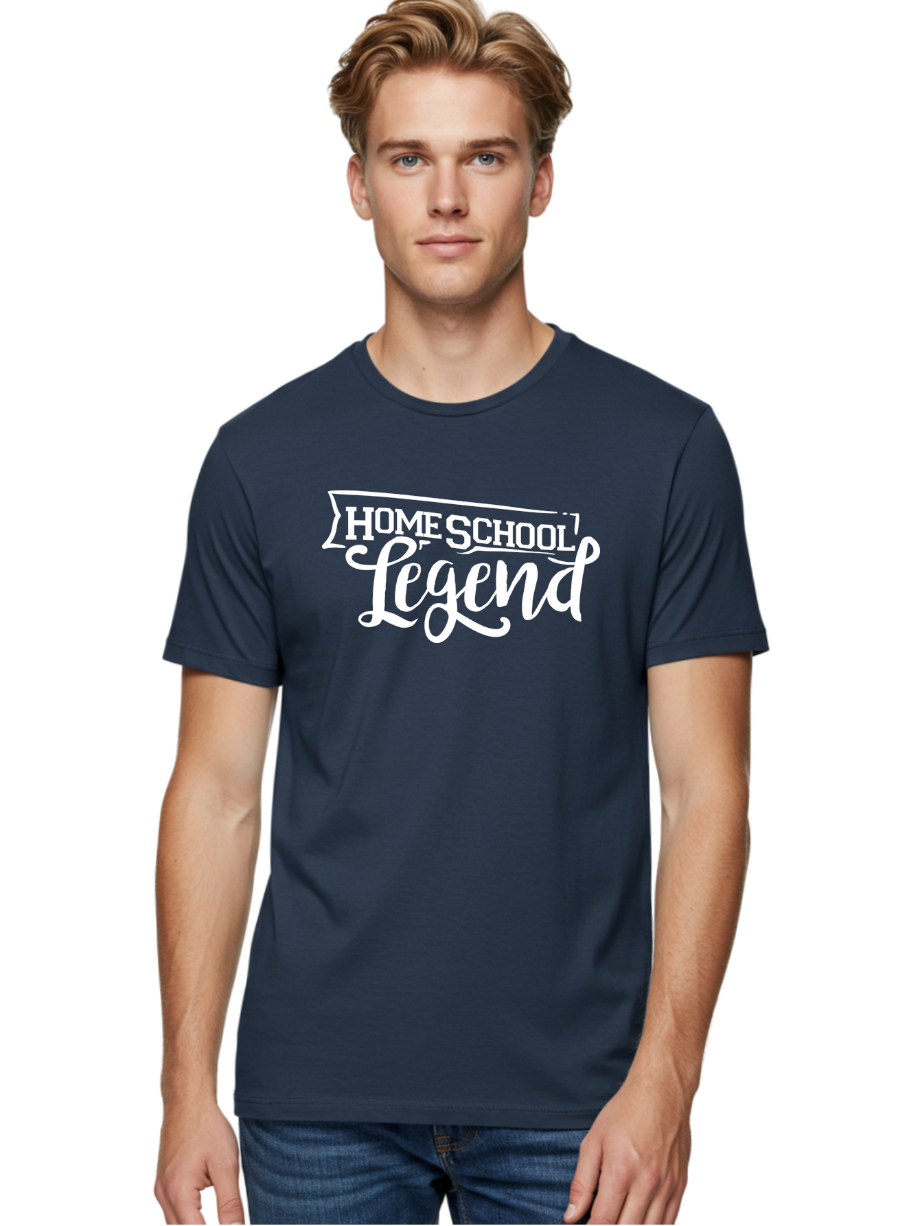Homeschool-Legend Men'S Graphic Tee, 100% Cotton, Comfortable Casual Summer Wear, Machine Washable, Homeschool Legend, Homeschooling, Education, Learning, Custom Design, Personalized Logo, Inspirational Quote, Motivational Phrase, Aab357 14