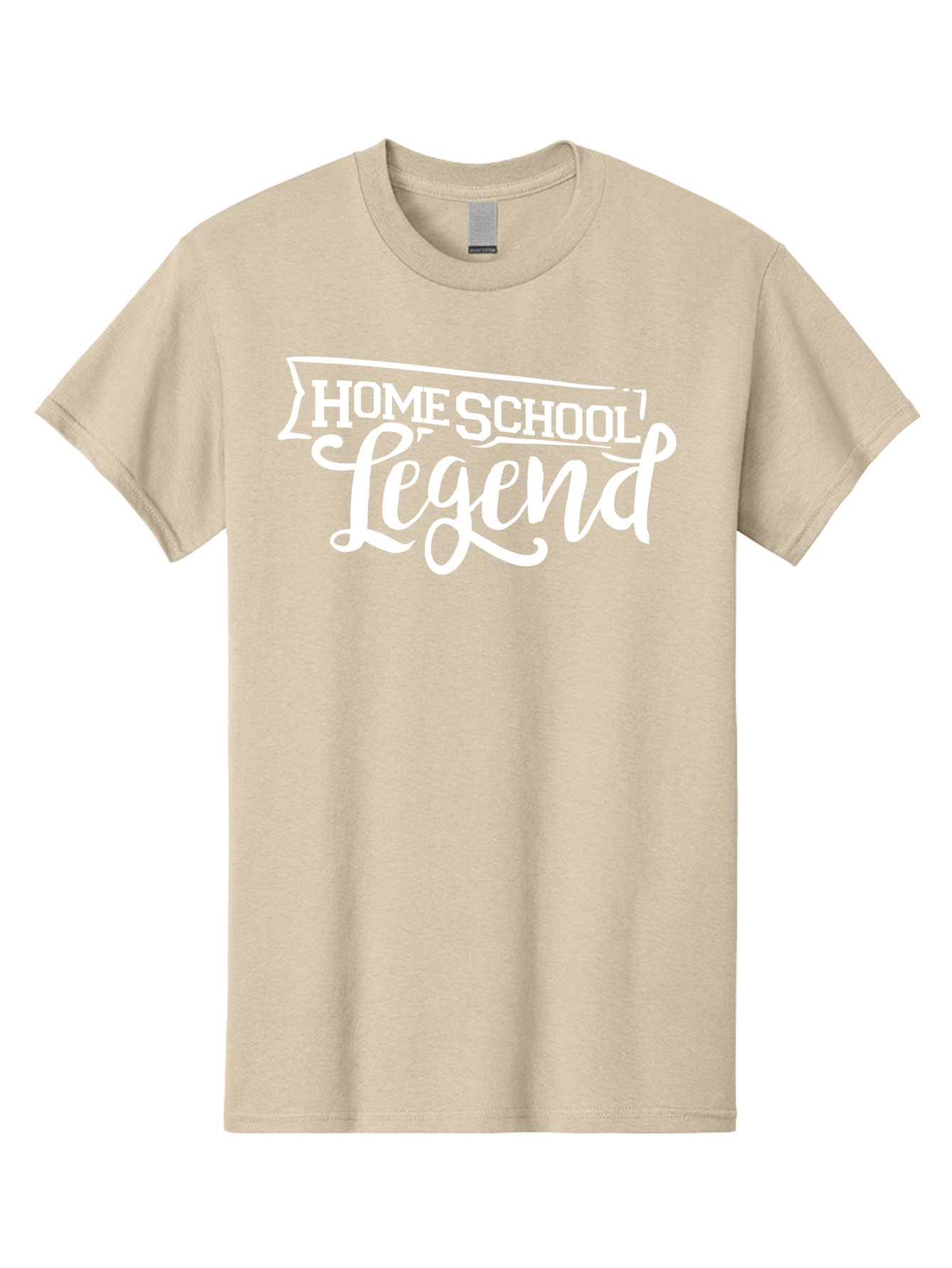 Homeschool-Legend Men'S Graphic Tee, 100% Cotton, Comfortable Casual Summer Wear, Machine Washable, Homeschool Legend, Homeschooling, Education, Learning, Custom Design, Personalized Logo, Inspirational Quote, Motivational Phrase, Aab357 23