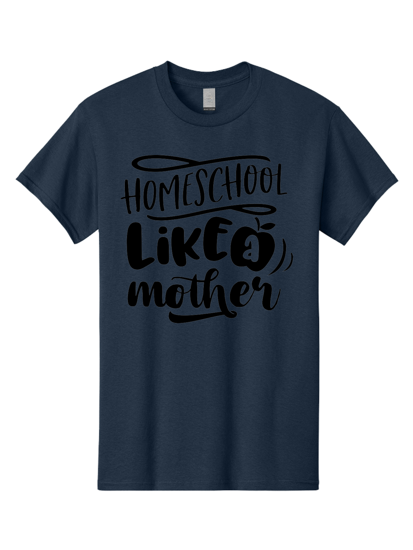 Homeschool-Like-A-Mother Men'S Graphic Tee, 100% Cotton, Comfortable Casual Summer Wear, Machine Washable, Homeschooling, Motherhood, Education At Home, Parenting, Homeschool Mom, Funny Quote, Apple Theme, Inspirational Quote, Aab362 9