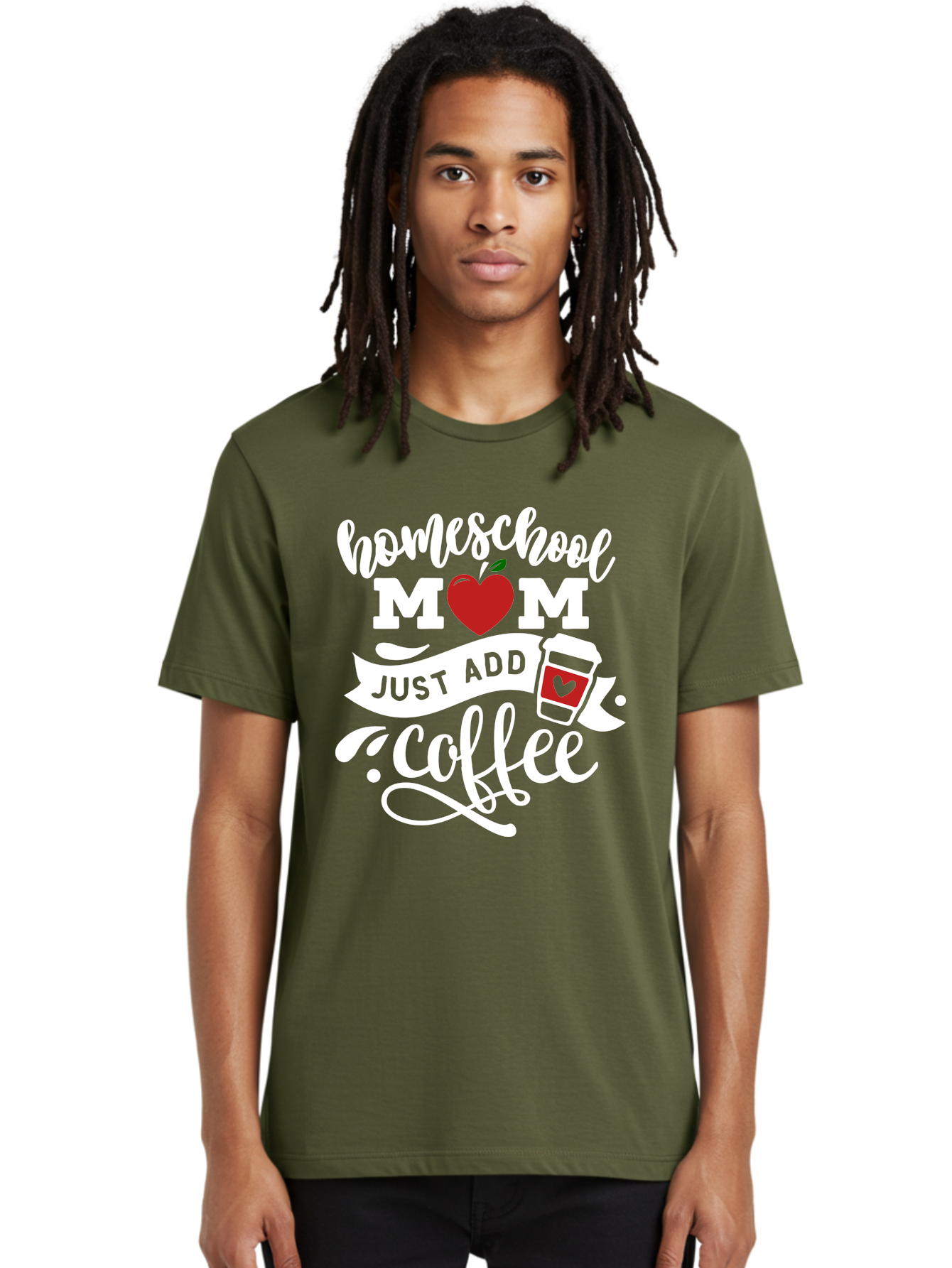 Homeschool-Mom-2 Men'S Graphic Tee, 100% Cotton, Comfortable Casual Summer Wear, Machine Washable, Homeschool Mom Quote, Funny Mom Quote, Coffee Cup Design, Mom Life, Homeschooling, Mom Humor, Parent Teacher, Coffee Lover Aab369 8
