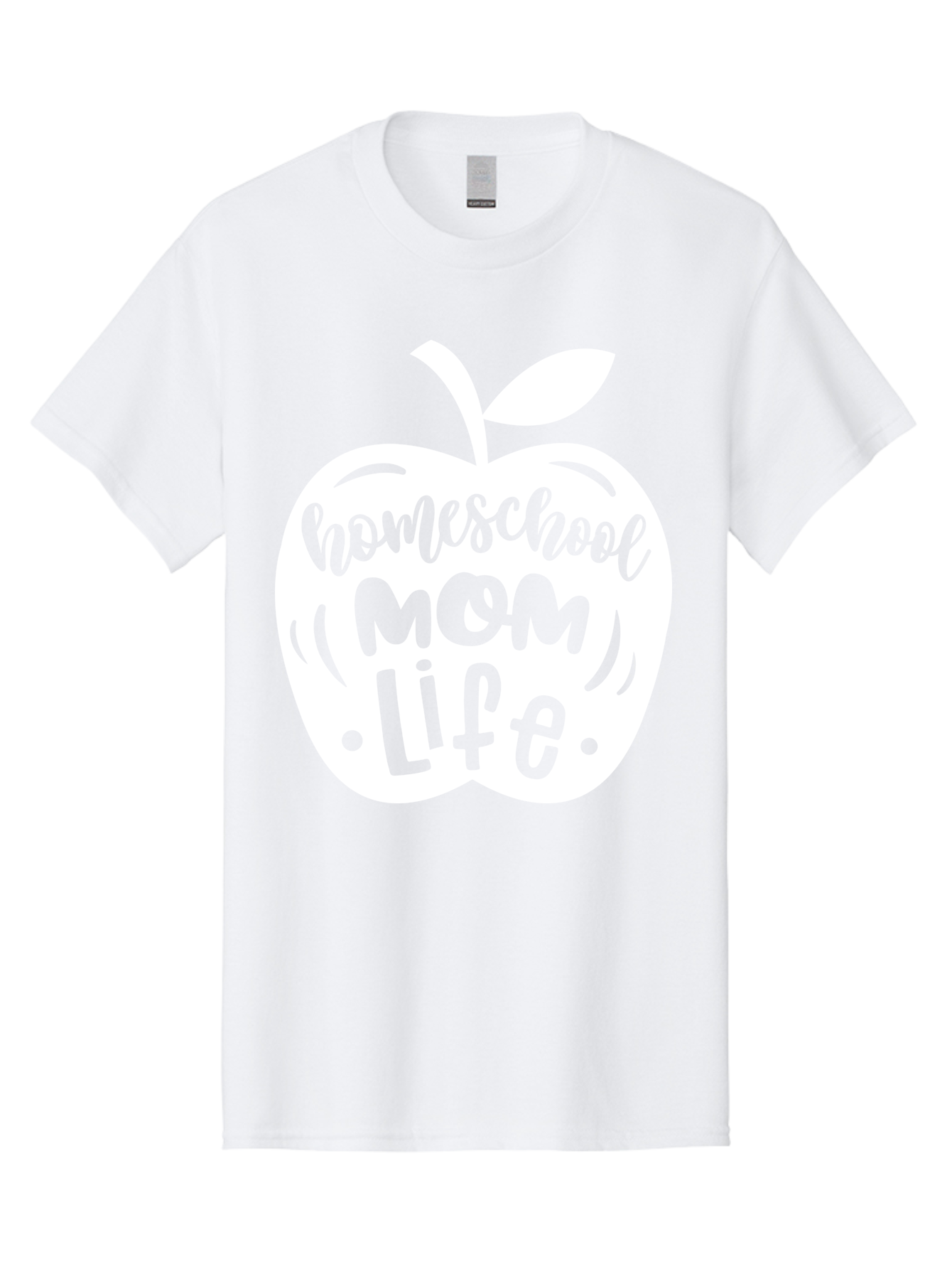 Homeschool-Mom-Life-1 Men'S Graphic Tee, 100% Cotton, Comfortable Casual Summer Wear, Machine Washable, Homeschool Mom Life, Apple Graphic, Homeschooling, Mom Life, Education, Parenting, Teaching, Learning, Green Apple Aab373 5