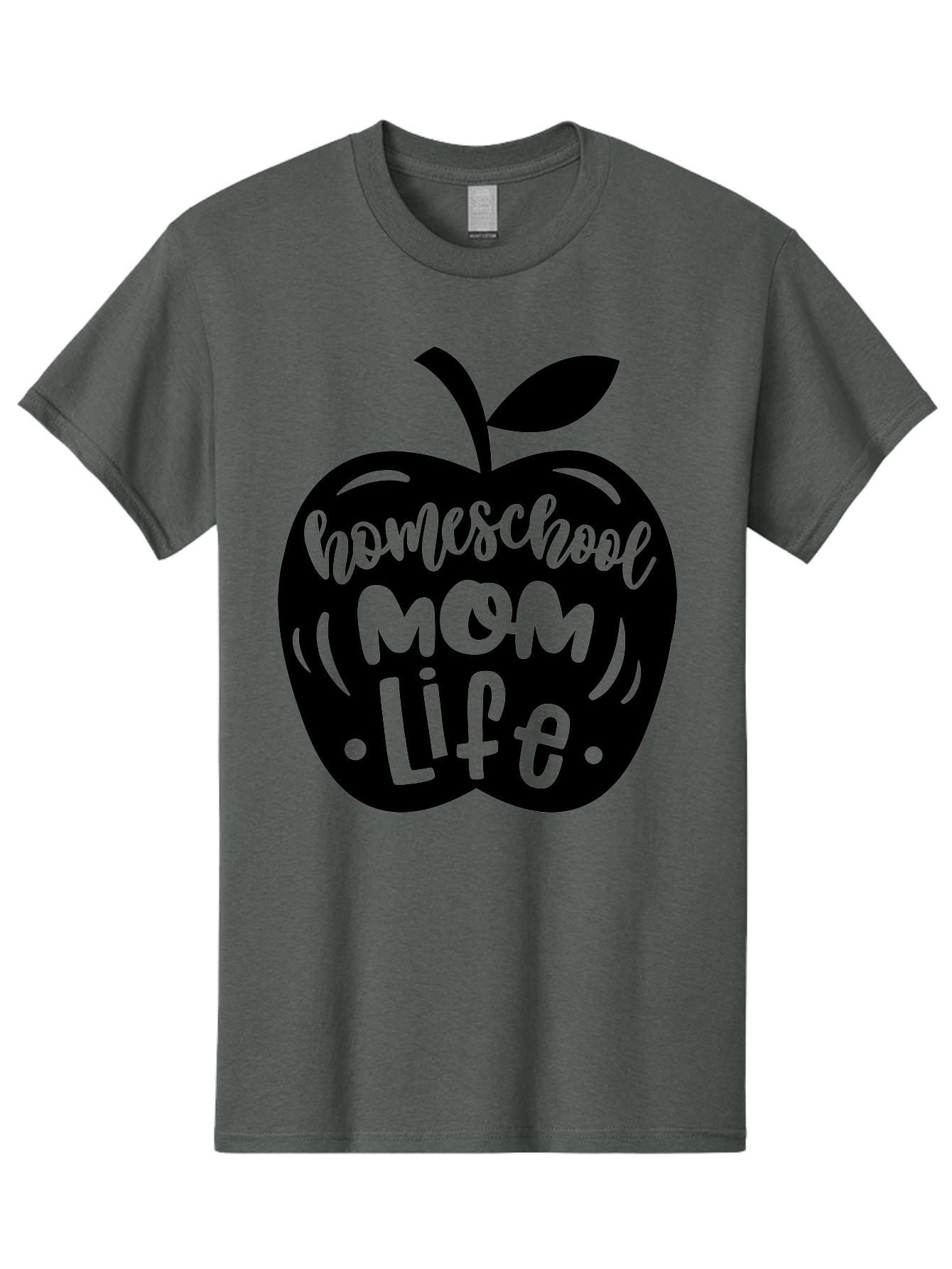Homeschool-Mom-Life Men'S Graphic Tee, 100% Cotton, Comfortable Casual Summer Wear, Machine Washable, Homeschool Mom Life, Apple Graphic, Mom Life, Homeschooling, Education, Parenting, Motherhood, Apple Illustration, Custom Graphics Aab375 7