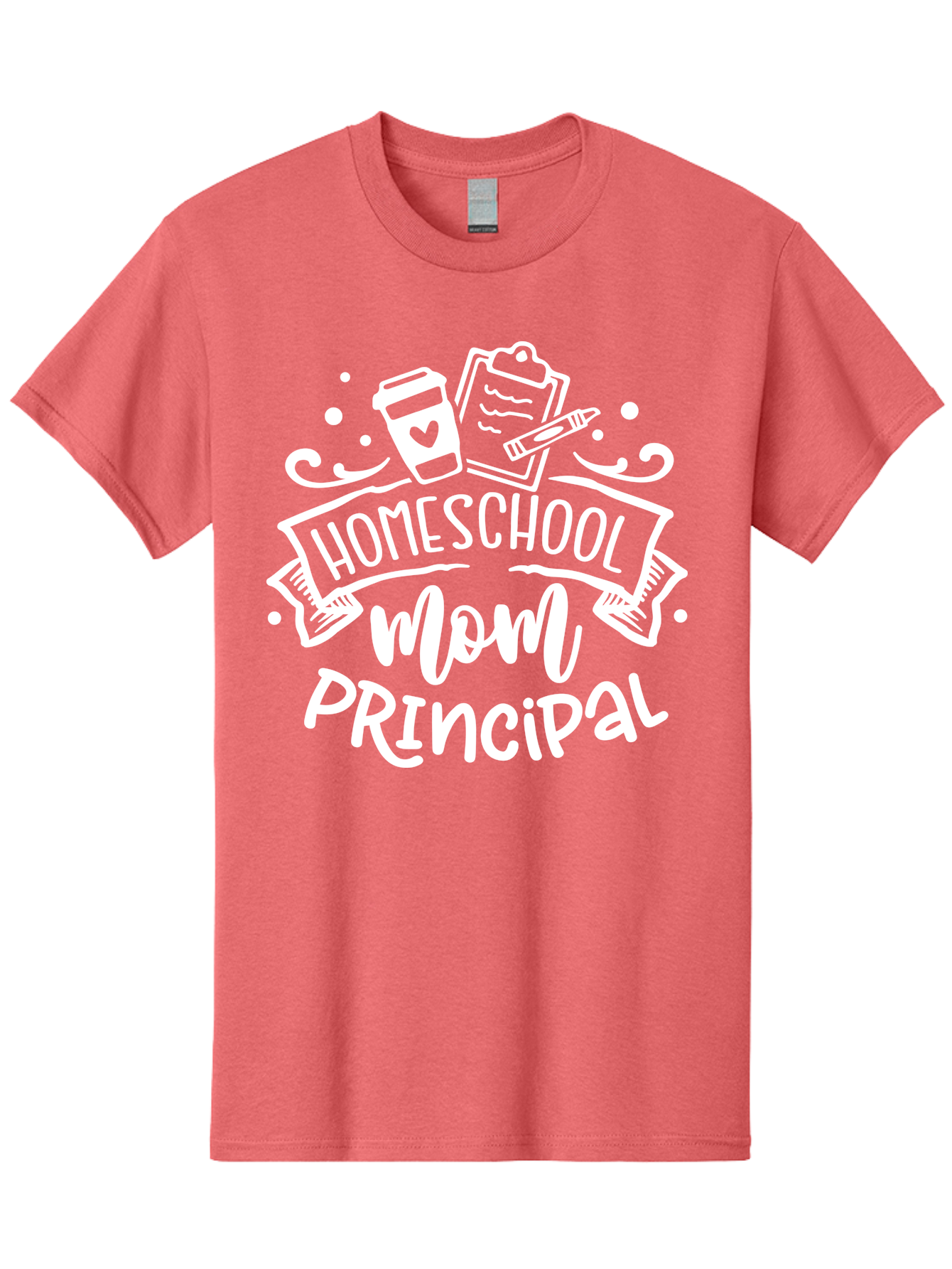 Homeschool-Mom-Principal-2 Men'S Graphic Tee, 100% Cotton, Comfortable Casual Summer Wear, Machine Washable, Homeschool Mom, Principal, Education, Homeschooling, Mom Life, Coffee Lover, Learning, Teaching, Parenting, Family, Kids, Aab377 13