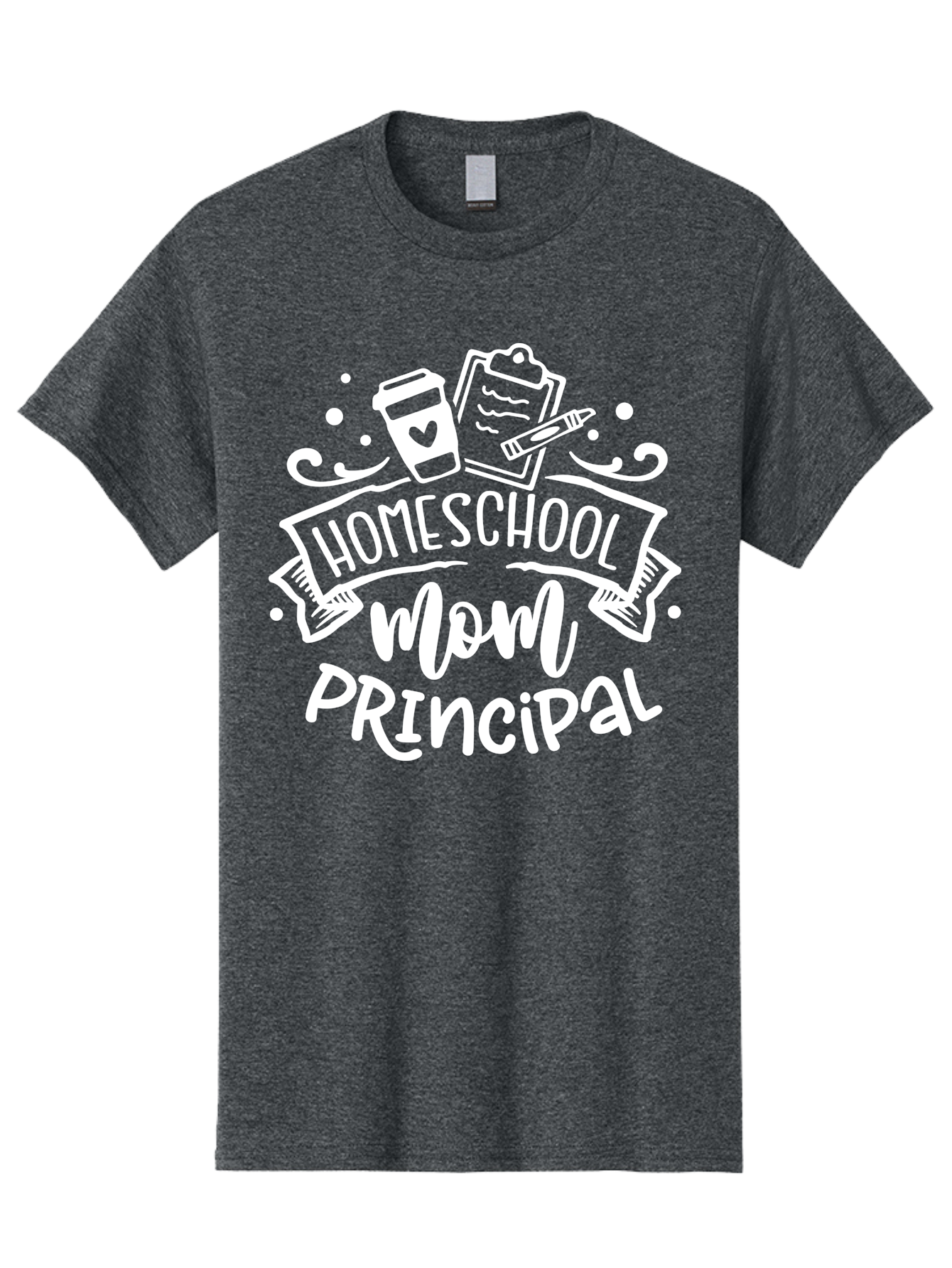 Homeschool-Mom-Principal-2 Men'S Graphic Tee, 100% Cotton, Comfortable Casual Summer Wear, Machine Washable, Homeschool Mom, Principal, Education, Homeschooling, Mom Life, Coffee Lover, Learning, Teaching, Parenting, Family, Kids, Aab377 27