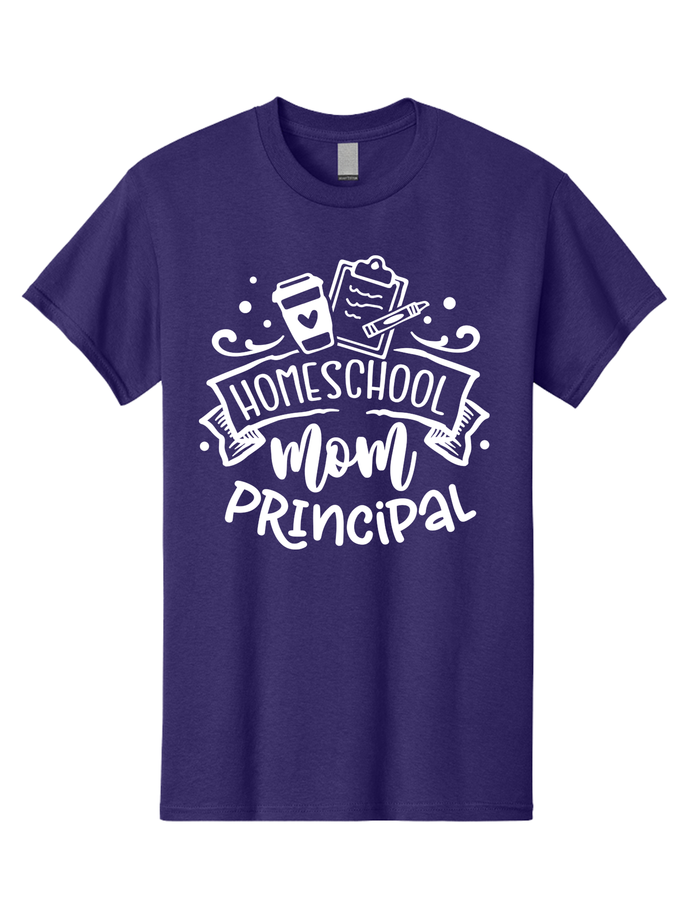 Homeschool-Mom-Principal-2 Men'S Graphic Tee, 100% Cotton, Comfortable Casual Summer Wear, Machine Washable, Homeschool Mom, Principal, Education, Homeschooling, Mom Life, Coffee Lover, Learning, Teaching, Parenting, Family, Kids, Aab377 21