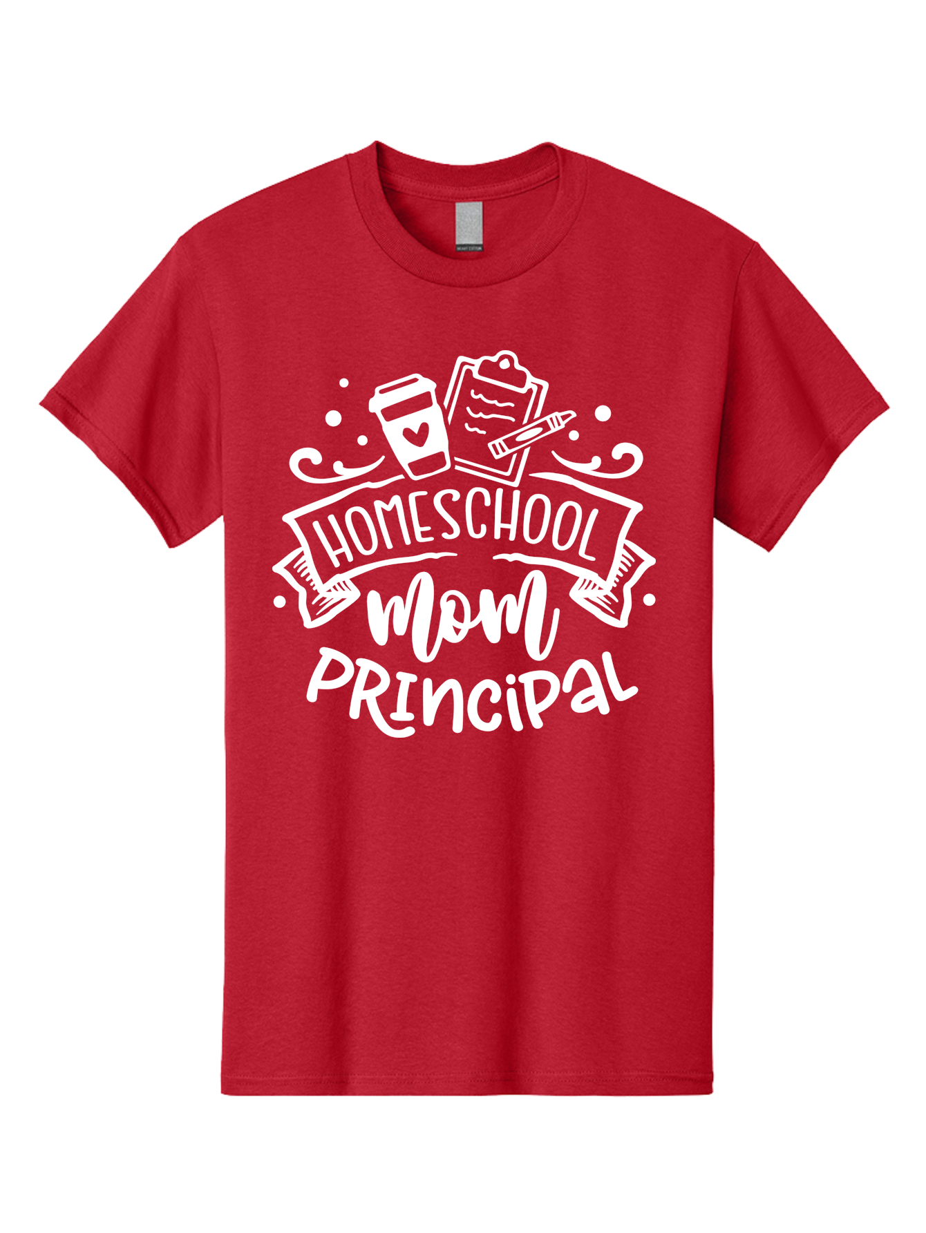 Homeschool-Mom-Principal-2 Men'S Graphic Tee, 100% Cotton, Comfortable Casual Summer Wear, Machine Washable, Homeschool Mom, Principal, Education, Homeschooling, Mom Life, Coffee Lover, Learning, Teaching, Parenting, Family, Kids, Aab377 9