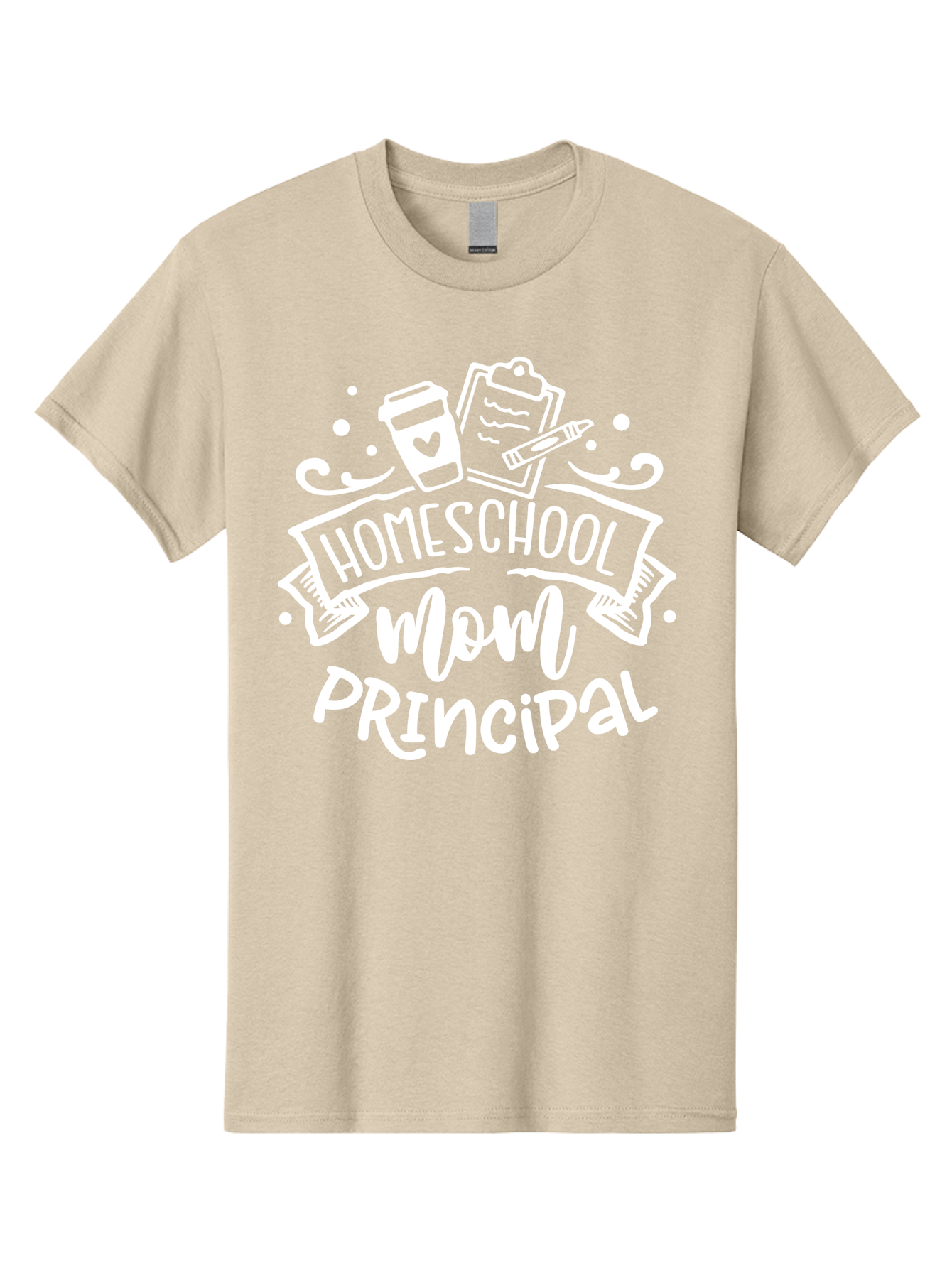 Homeschool-Mom-Principal-2 Men'S Graphic Tee, 100% Cotton, Comfortable Casual Summer Wear, Machine Washable, Homeschool Mom, Principal, Education, Homeschooling, Mom Life, Coffee Lover, Learning, Teaching, Parenting, Family, Kids, Aab377 5