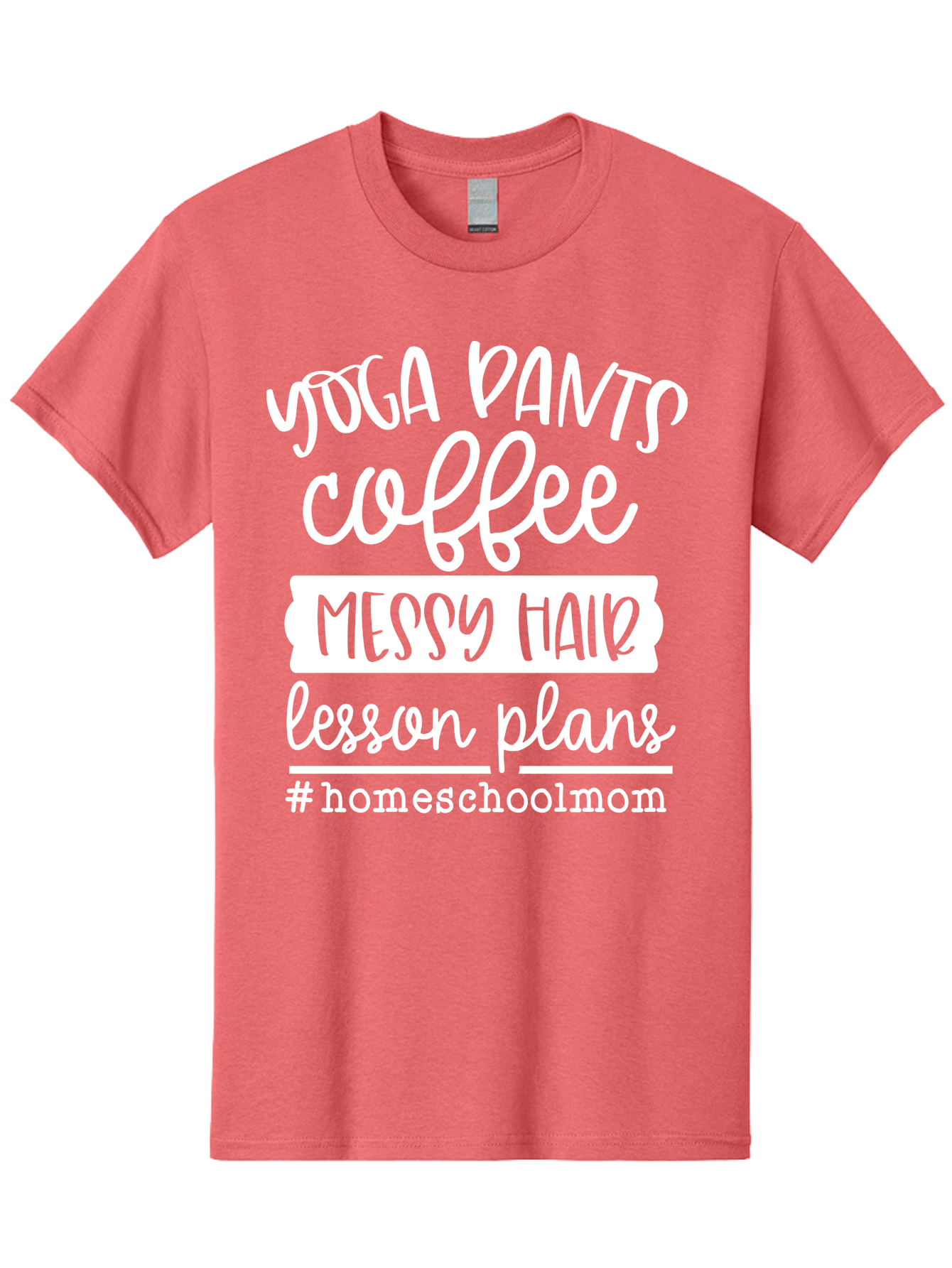 Homeschool-Mom Men'S Graphic Tee, 100% Cotton, Comfortable Casual Summer Wear, Machine Washable, Homeschool Mom, Yoga Pants, Coffee Fuel, Messy Hair, Lesson Plans, Homeschooling Lifestyle, Mom Life, Homeschool Routine, Coffee Lover Aab384 27