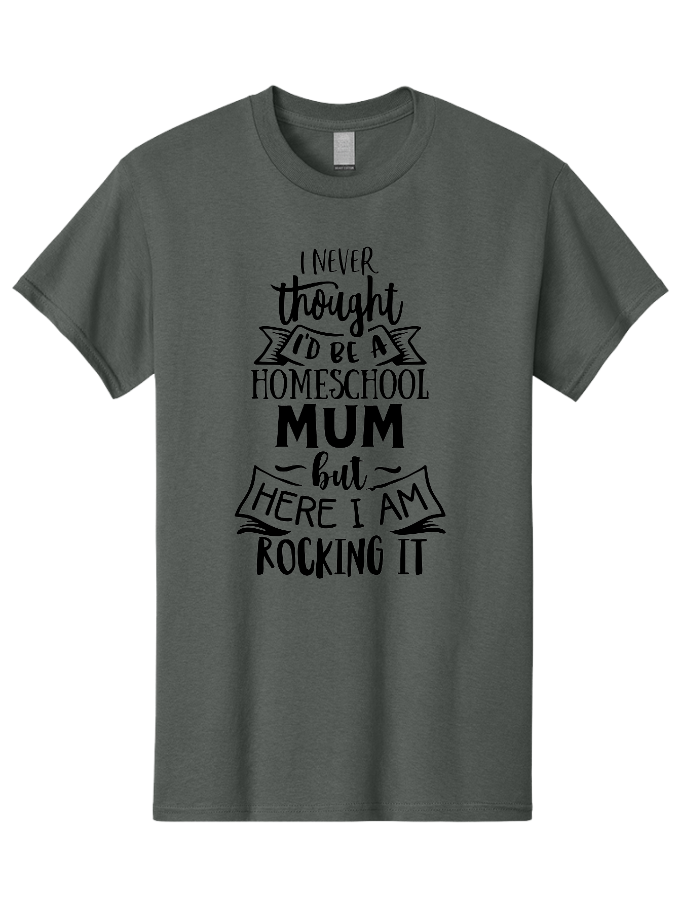 Homeschool-Mum-1 Men'S Graphic Tee, 100% Cotton, Comfortable Casual Summer Wear, Machine Washable, Homeschool Mum Quote, Inspirational Message, Parenting Journey, Homeschooling, Proud Moment, Education, Unconventional Path, Confident, Aab385 27