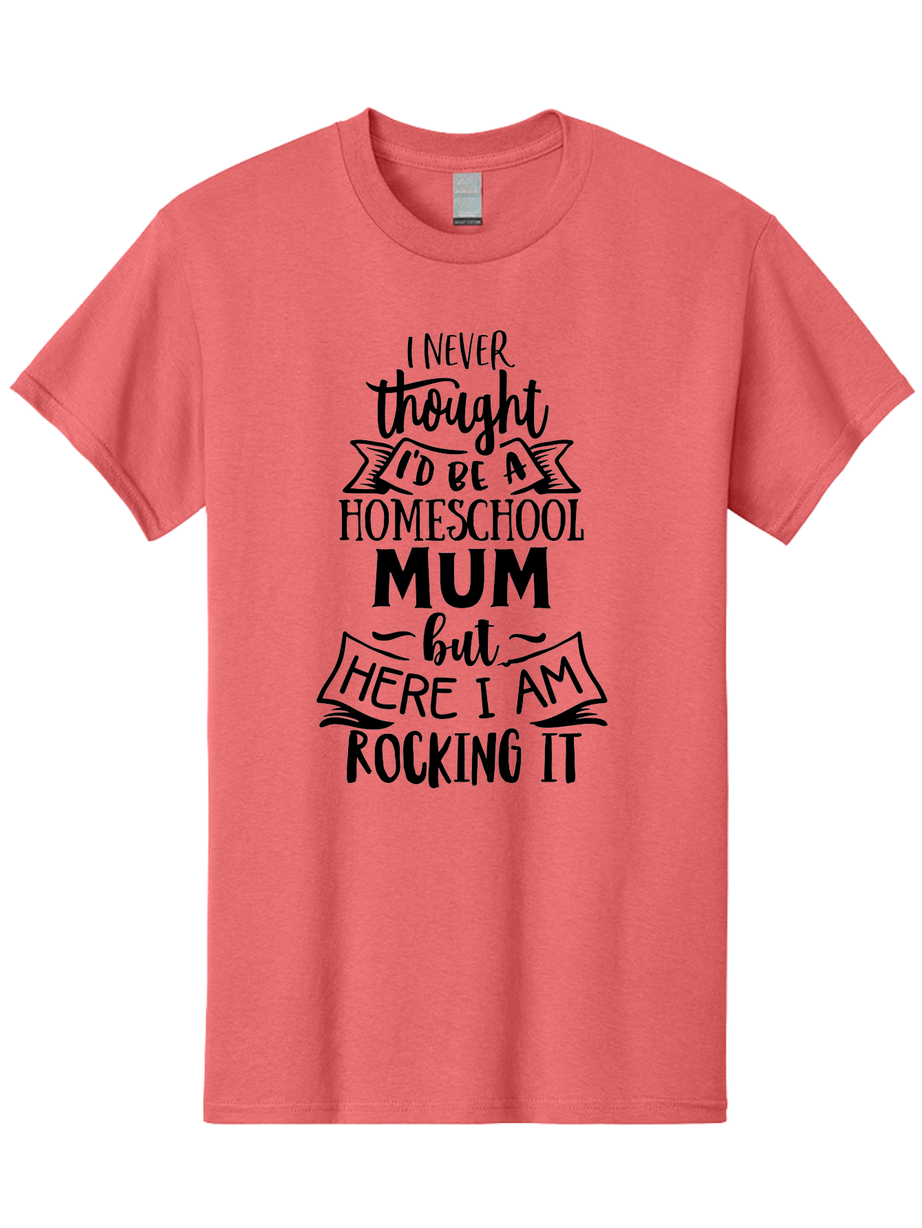 Homeschool-Mum-1 Men'S Graphic Tee, 100% Cotton, Comfortable Casual Summer Wear, Machine Washable, Homeschool Mum Quote, Inspirational Message, Parenting Journey, Homeschooling, Proud Moment, Education, Unconventional Path, Confident, Aab385 3