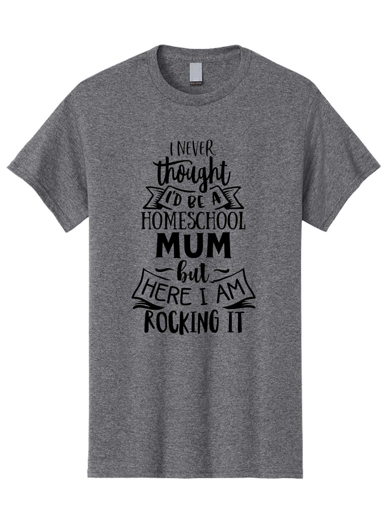 Homeschool-Mum-1 Men'S Graphic Tee, 100% Cotton, Comfortable Casual Summer Wear, Machine Washable, Homeschool Mum Quote, Inspirational Message, Parenting Journey, Homeschooling, Proud Moment, Education, Unconventional Path, Confident, Aab385 21