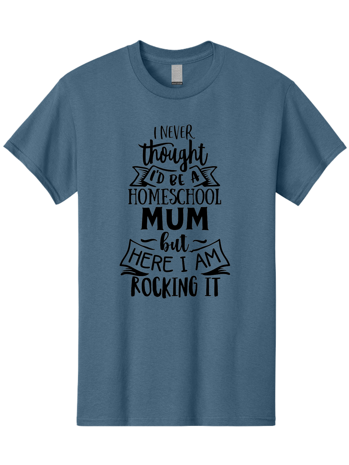 Homeschool-Mum-1 Men'S Graphic Tee, 100% Cotton, Comfortable Casual Summer Wear, Machine Washable, Homeschool Mum Quote, Inspirational Message, Parenting Journey, Homeschooling, Proud Moment, Education, Unconventional Path, Confident, Aab385 7