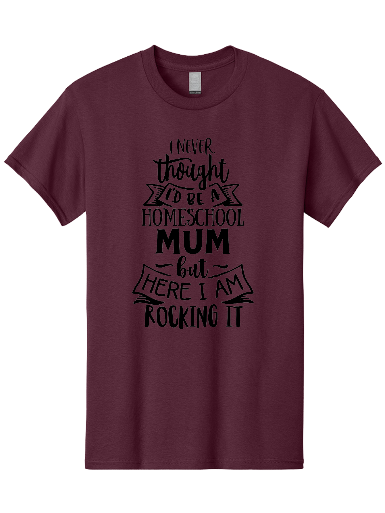 Homeschool-Mum-1 Men'S Graphic Tee, 100% Cotton, Comfortable Casual Summer Wear, Machine Washable, Homeschool Mum Quote, Inspirational Message, Parenting Journey, Homeschooling, Proud Moment, Education, Unconventional Path, Confident, Aab385 17