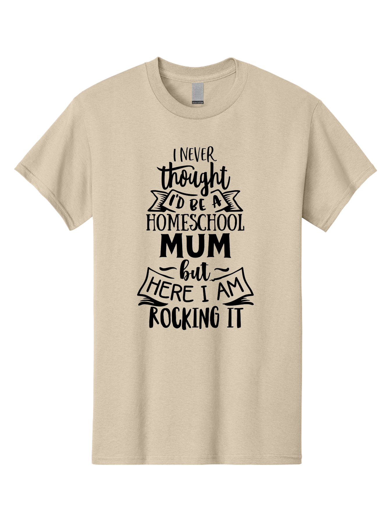 Homeschool-Mum-1 Men'S Graphic Tee, 100% Cotton, Comfortable Casual Summer Wear, Machine Washable, Homeschool Mum Quote, Inspirational Message, Parenting Journey, Homeschooling, Proud Moment, Education, Unconventional Path, Confident, Aab385 5