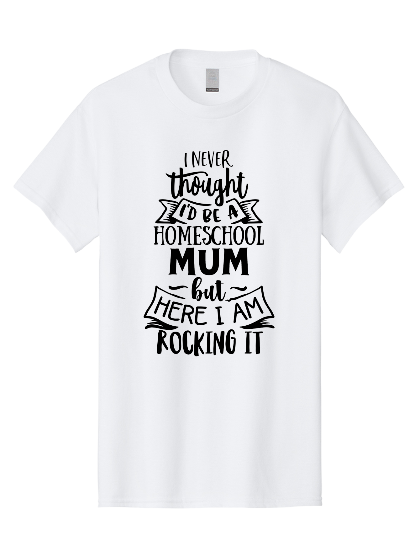Homeschool-Mum-1 Men'S Graphic Tee, 100% Cotton, Comfortable Casual Summer Wear, Machine Washable, Homeschool Mum Quote, Inspirational Message, Parenting Journey, Homeschooling, Proud Moment, Education, Unconventional Path, Confident, Aab385 23