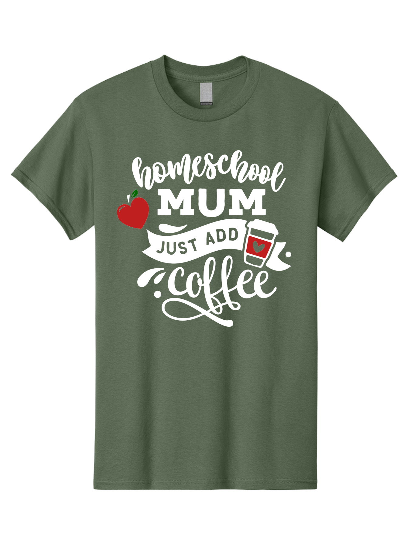 Homeschool-Mum-2 Men'S Graphic Tee, 100% Cotton, Comfortable Casual Summer Wear, Machine Washable, Homeschooling, Motherhood, Coffee Lover, Funny Quote, Homeschool Mum, Education, Parenting Humor, Coffee Cup, Apple Symbol, Inspirational Quote Aab386 19
