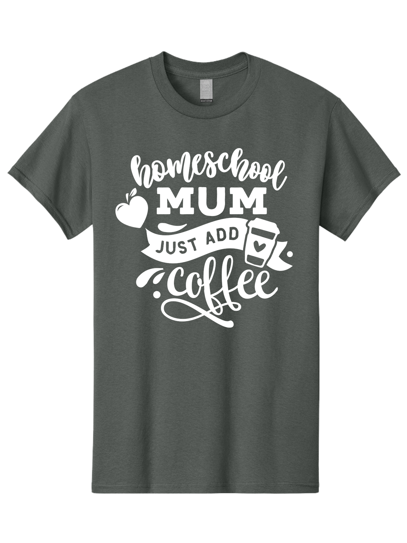 Homeschool-Mum-3 Men'S Graphic Tee, 100% Cotton, Comfortable Casual Summer Wear, Machine Washable, Homeschool Mom, Coffee Lover, Mom Life, Homeschooling, Coffee Addict, Mom Humor, Funny Quote, Inspirational Quote, Motherhood, Parenting Aab387 19