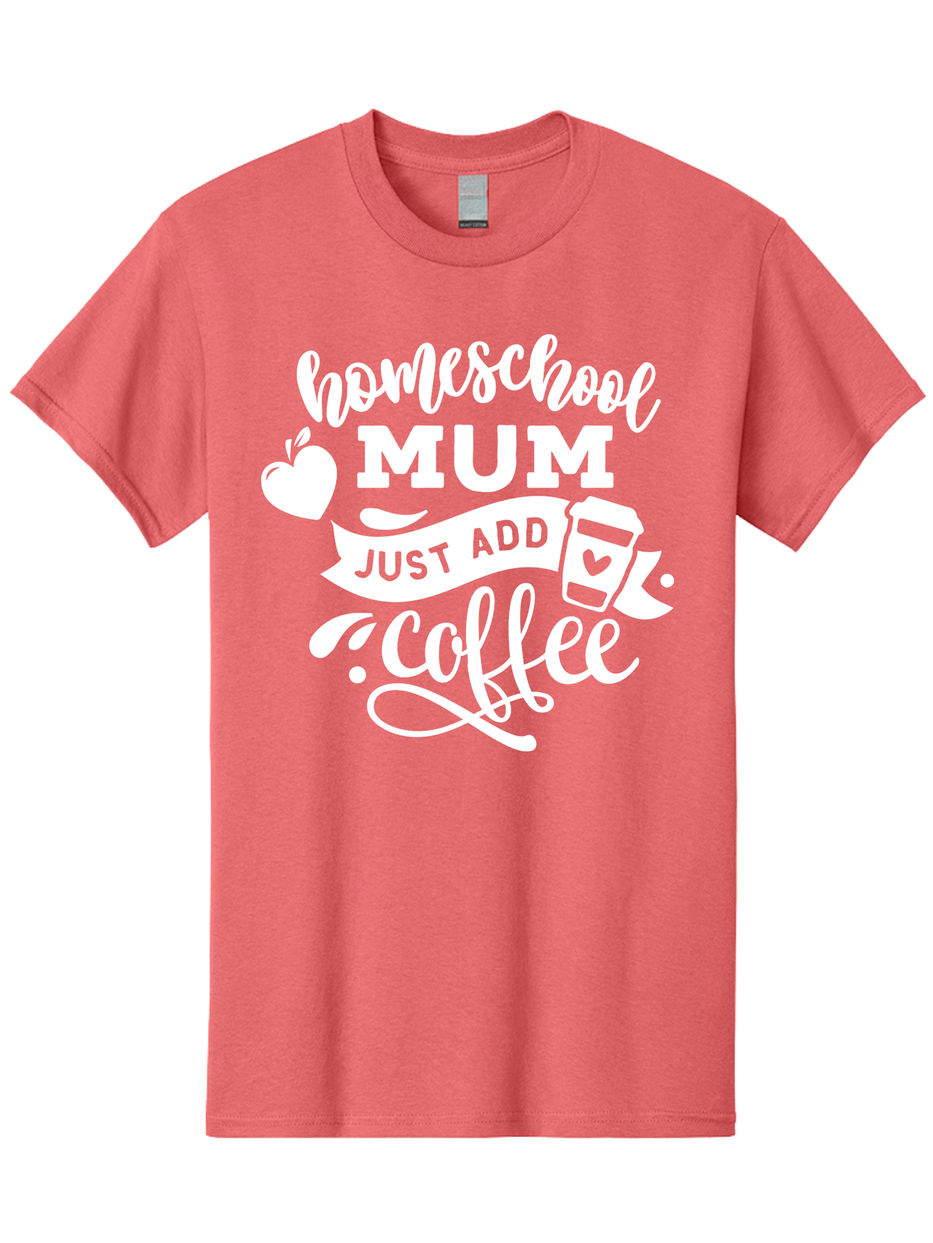 Homeschool-Mum-3 Men'S Graphic Tee, 100% Cotton, Comfortable Casual Summer Wear, Machine Washable, Homeschool Mom, Coffee Lover, Mom Life, Homeschooling, Coffee Addict, Mom Humor, Funny Quote, Inspirational Quote, Motherhood, Parenting Aab387 5