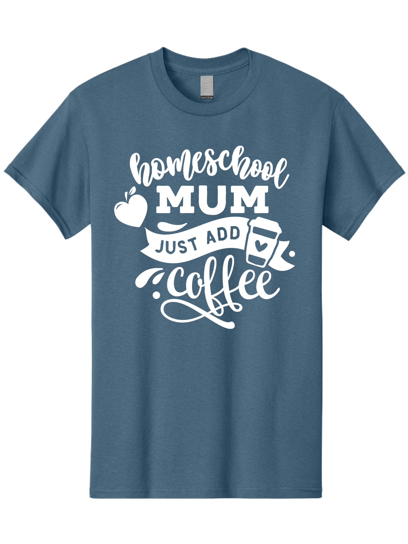 Homeschool-Mum-3 Men'S Graphic Tee, 100% Cotton, Comfortable Casual Summer Wear, Machine Washable, Homeschool Mom, Coffee Lover, Mom Life, Homeschooling, Coffee Addict, Mom Humor, Funny Quote, Inspirational Quote, Motherhood, Parenting Aab387 21