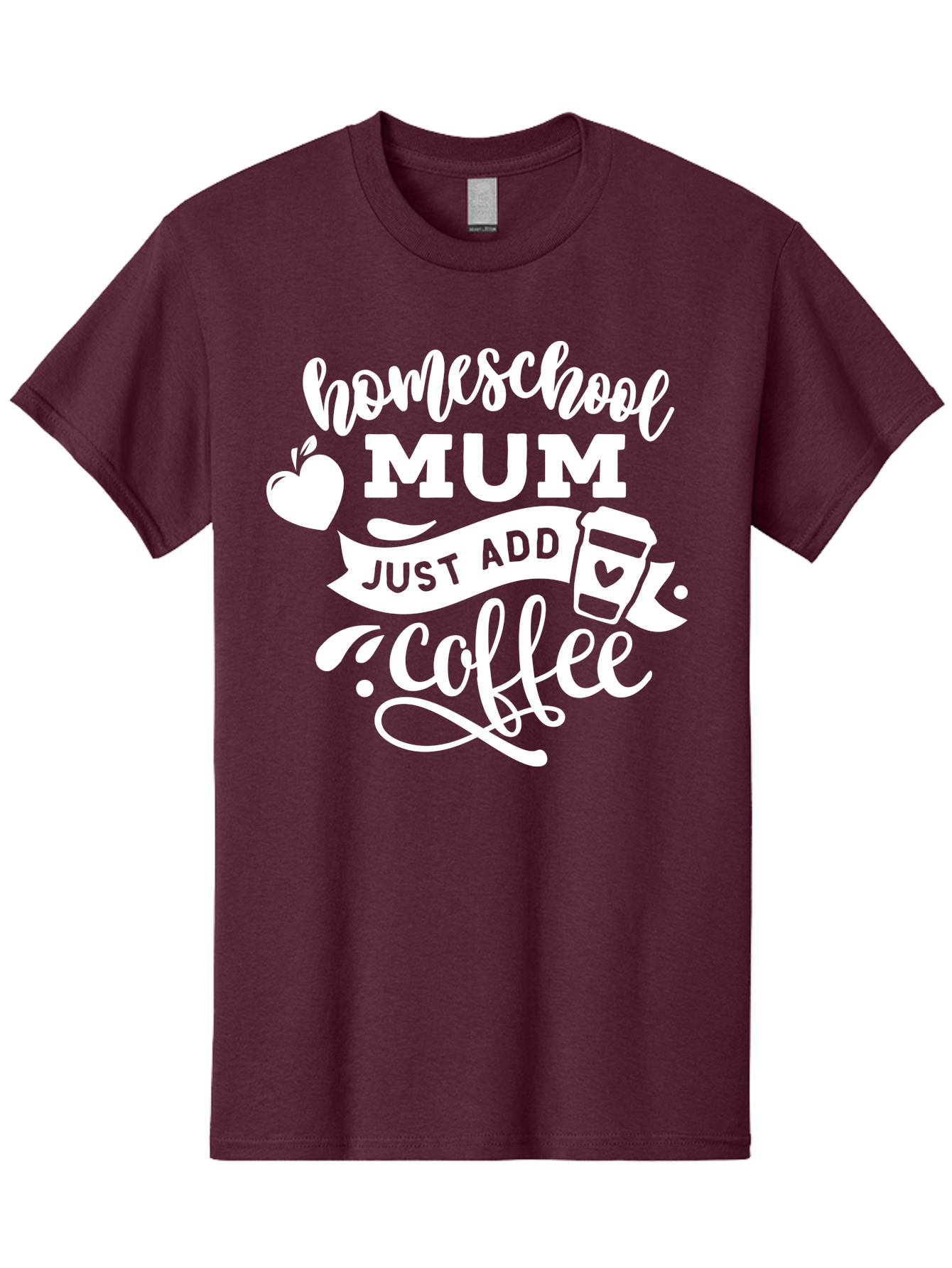 Homeschool-Mum-3 Men'S Graphic Tee, 100% Cotton, Comfortable Casual Summer Wear, Machine Washable, Homeschool Mom, Coffee Lover, Mom Life, Homeschooling, Coffee Addict, Mom Humor, Funny Quote, Inspirational Quote, Motherhood, Parenting Aab387 13