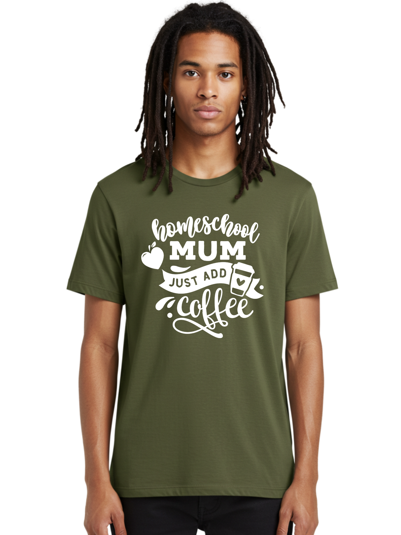 Homeschool-Mum-3 Men'S Graphic Tee, 100% Cotton, Comfortable Casual Summer Wear, Machine Washable, Homeschool Mom, Coffee Lover, Mom Life, Homeschooling, Coffee Addict, Mom Humor, Funny Quote, Inspirational Quote, Motherhood, Parenting Aab387 18