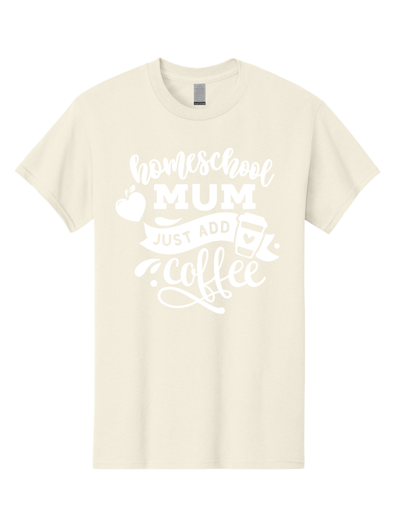 Homeschool-Mum-3 Men'S Graphic Tee, 100% Cotton, Comfortable Casual Summer Wear, Machine Washable, Homeschool Mom, Coffee Lover, Mom Life, Homeschooling, Coffee Addict, Mom Humor, Funny Quote, Inspirational Quote, Motherhood, Parenting Aab387 1