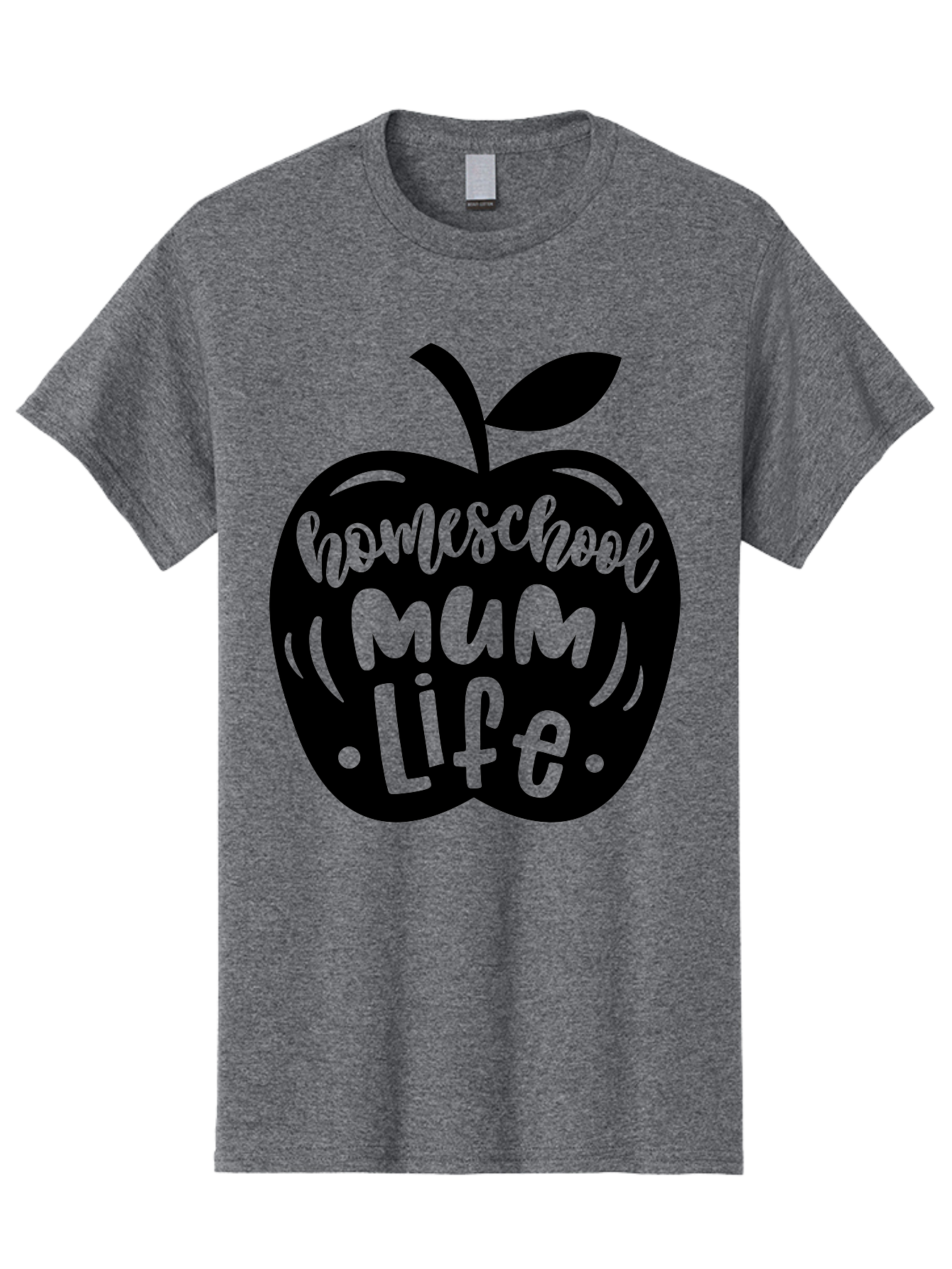 Homeschool-Mum-Life-1 Men'S Graphic Tee, 100% Cotton, Comfortable Casual Summer Wear, Machine Washable, Homeschooling, Parenting, Education, Motherhood, Lifestyle, Homeschool Mum Life, Apple Graphic, Mom Life Aab390 17