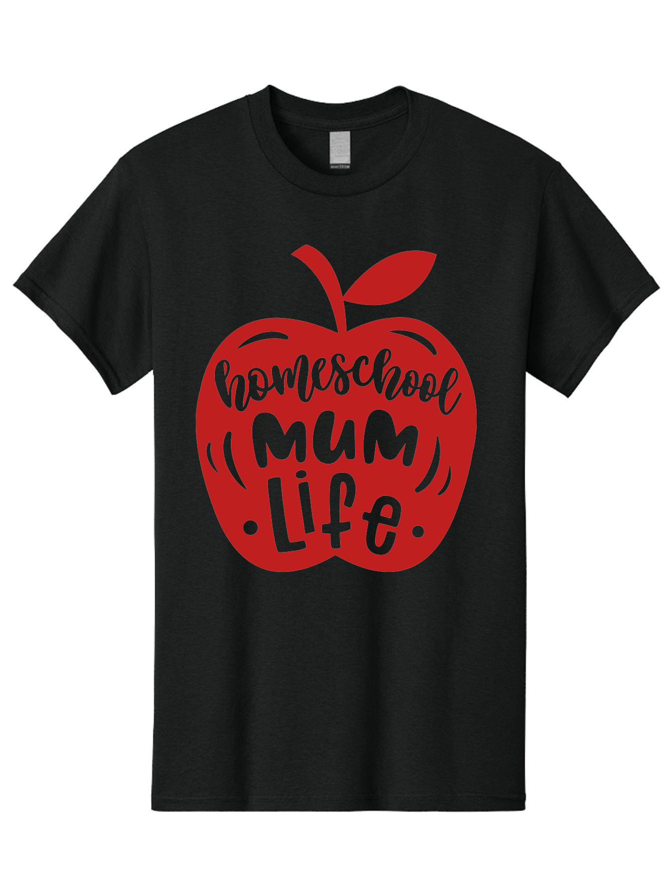 Homeschool-Mum-Life-2 Men'S Graphic Tee, 100% Cotton, Comfortable Casual Summer Wear, Machine Washable, Homeschooling, Parenting, Mom Life, Apple Graphic, Homeschool Mum, Education, Teaching, Motherhood, Family, Learning Aab391 17