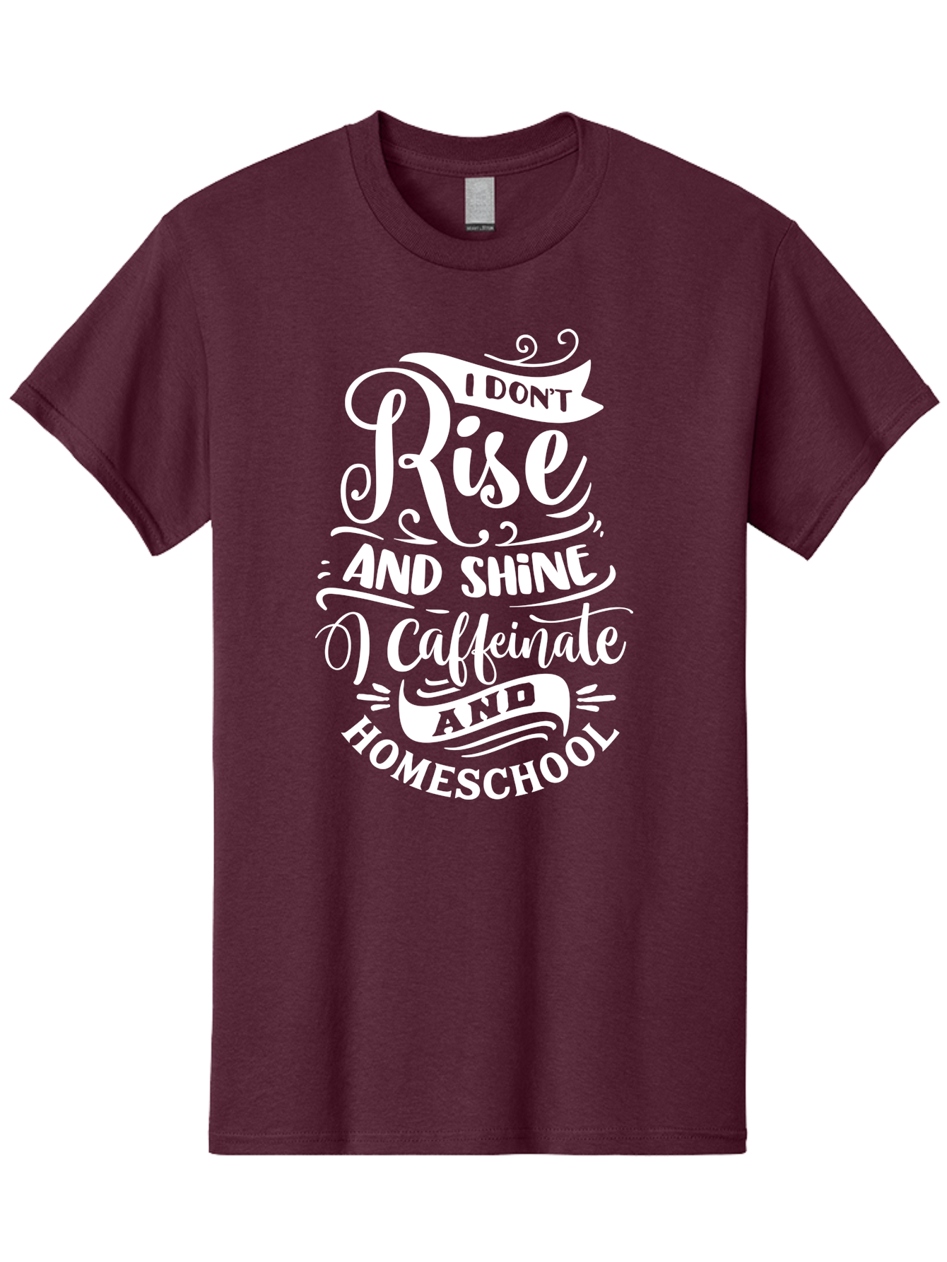 I-Don-T-Rise-And-Shine-I-Caffeinate-And-Homeschool Men'S Graphic Tee, 100% Cotton, Comfortable Casual Summer Wear, Machine Washable, Homeschooling Humor, Funny Homeschool Quotes, Coffee Fueled, Caffeinated Homeschooler, Parenting Memes, Aab402 15