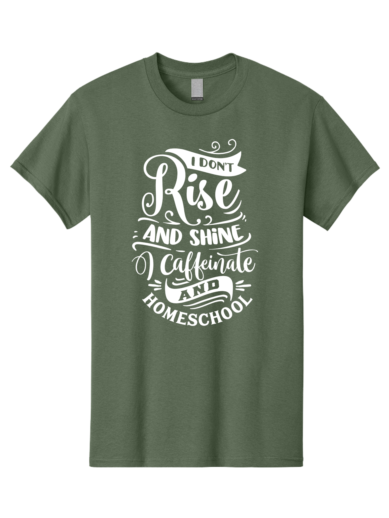 I-Don-T-Rise-And-Shine-I-Caffeinate-And-Homeschool Men'S Graphic Tee, 100% Cotton, Comfortable Casual Summer Wear, Machine Washable, Homeschooling Humor, Funny Homeschool Quotes, Coffee Fueled, Caffeinated Homeschooler, Parenting Memes, Aab402 19