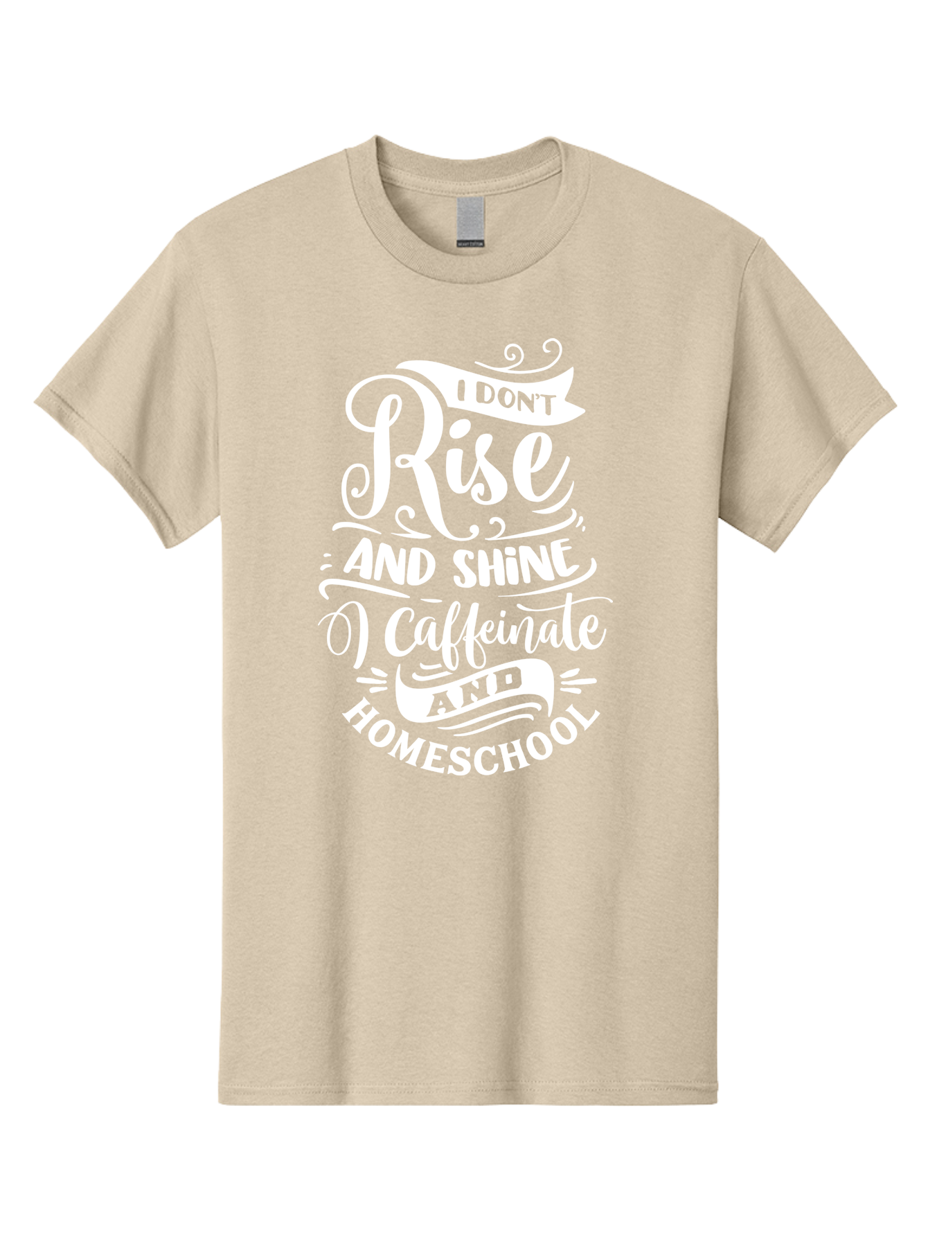 I-Don-T-Rise-And-Shine-I-Caffeinate-And-Homeschool Men'S Graphic Tee, 100% Cotton, Comfortable Casual Summer Wear, Machine Washable, Homeschooling Humor, Funny Homeschool Quotes, Coffee Fueled, Caffeinated Homeschooler, Parenting Memes, Aab402 7