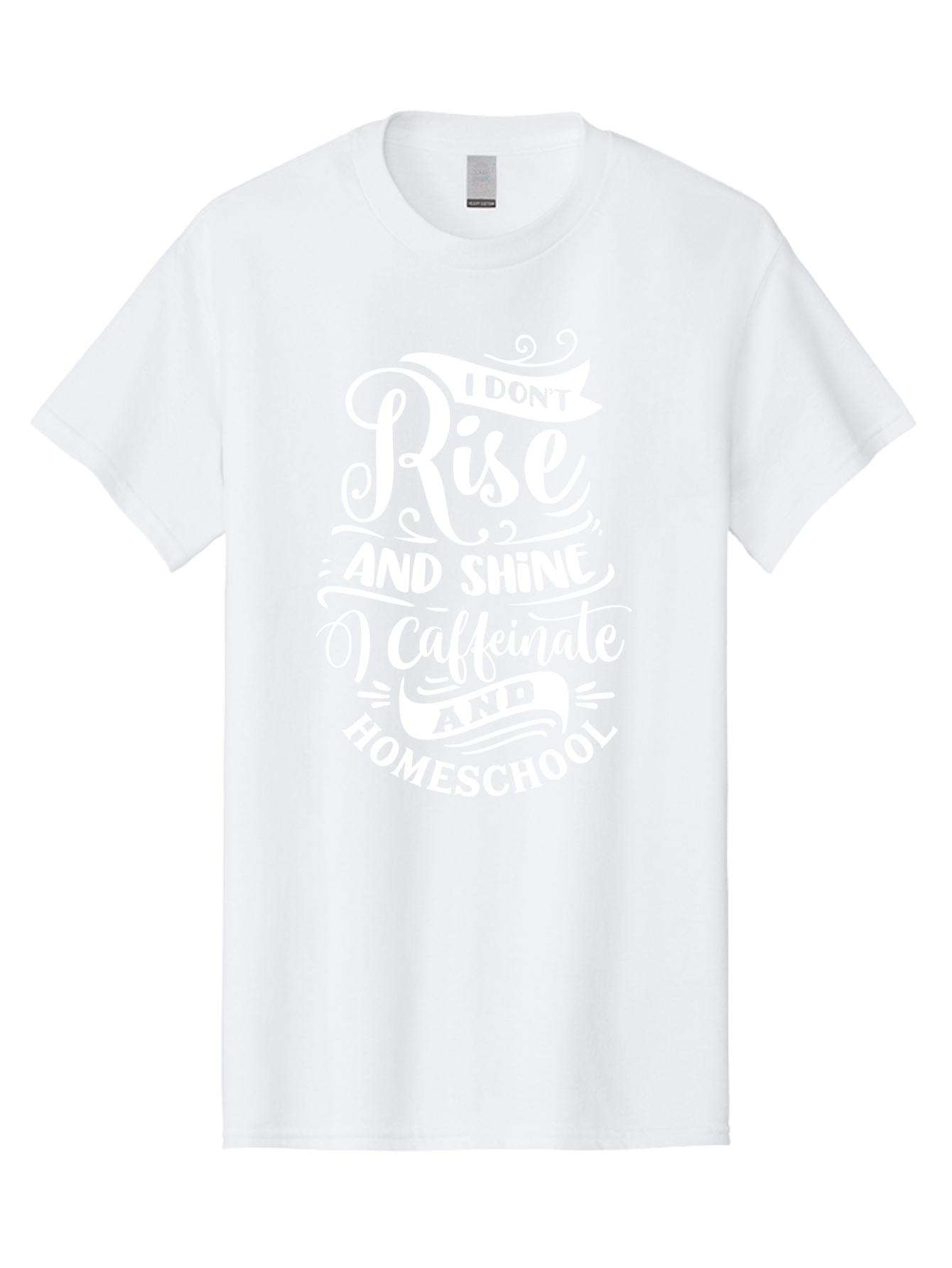 I-Don-T-Rise-And-Shine-I-Caffeinate-And-Homeschool Men'S Graphic Tee, 100% Cotton, Comfortable Casual Summer Wear, Machine Washable, Homeschooling Humor, Funny Homeschool Quotes, Coffee Fueled, Caffeinated Homeschooler, Parenting Memes, Aab402 17