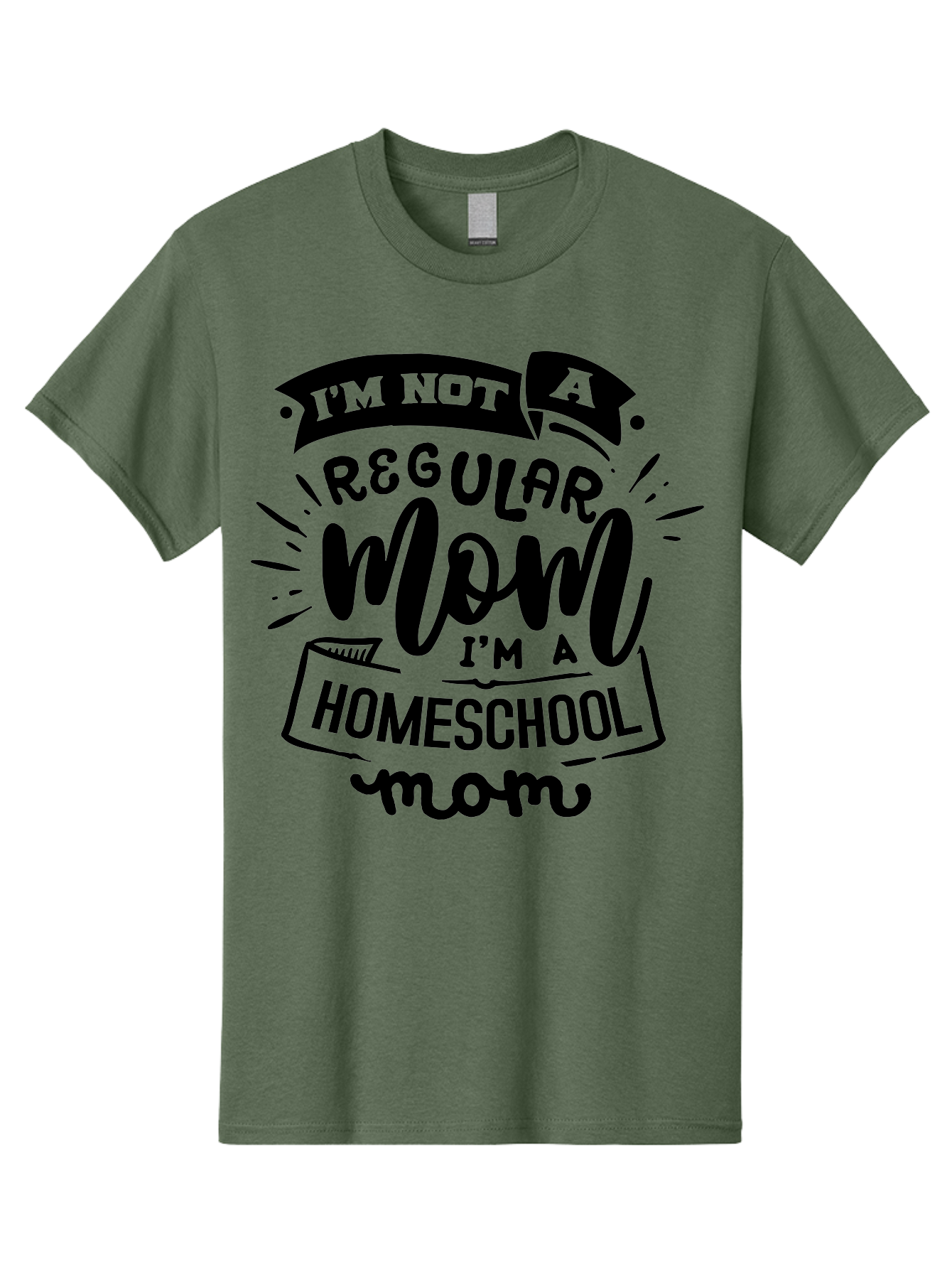 I-M-Not-A-Regular-Mom-I-M-A-Homeschool-Mom-1 Men'S Graphic Tee, 100% Cotton, Comfortable Casual Summer Wear, Machine Washable, Homeschool Mom, Proud Mom, Alternative Education, Parenting Quote, Inspirational Quote, Mom Life, Homeschooling, Aab403 11