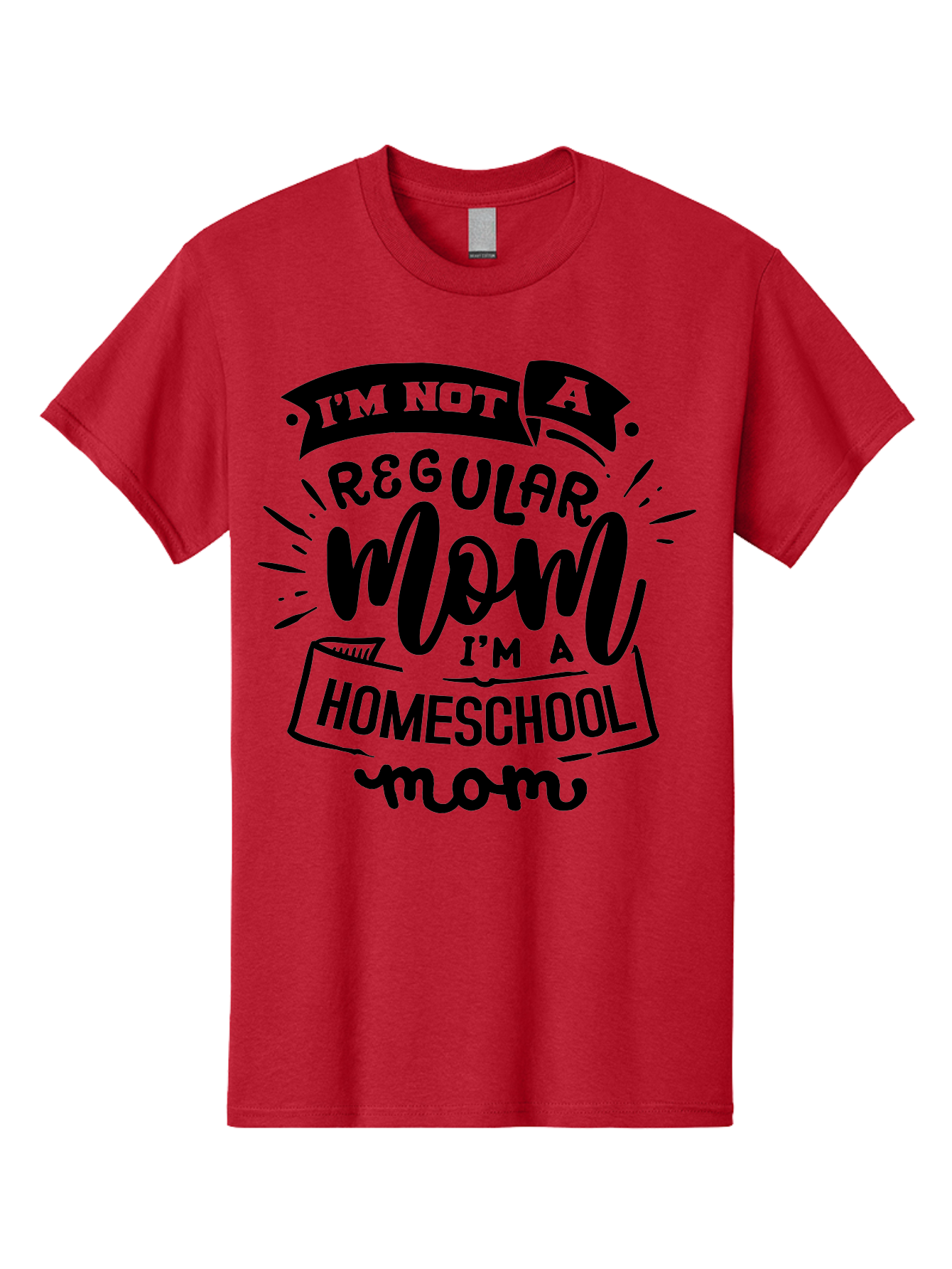 I-M-Not-A-Regular-Mom-I-M-A-Homeschool-Mom-1 Men'S Graphic Tee, 100% Cotton, Comfortable Casual Summer Wear, Machine Washable, Homeschool Mom, Proud Mom, Alternative Education, Parenting Quote, Inspirational Quote, Mom Life, Homeschooling, Aab403 29
