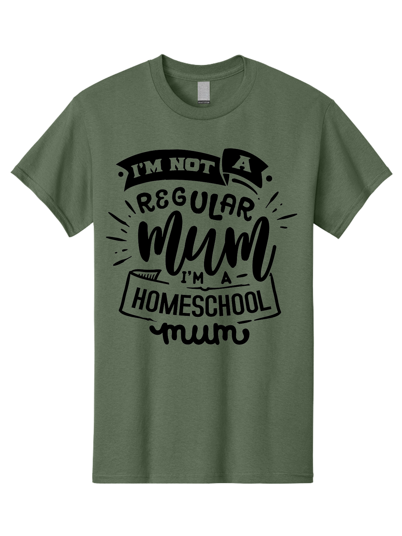 I-M-Not-A-Regular-Mum-I-M-A-Homeschool-Mum-1 Men'S Graphic Tee, 100% Cotton, Comfortable Casual Summer Wear, Machine Washable, Homeschool Mom, Proud Parent, Education At Home, Mom Life, Homeschooling Journey, Alternative Education, Aab405 17