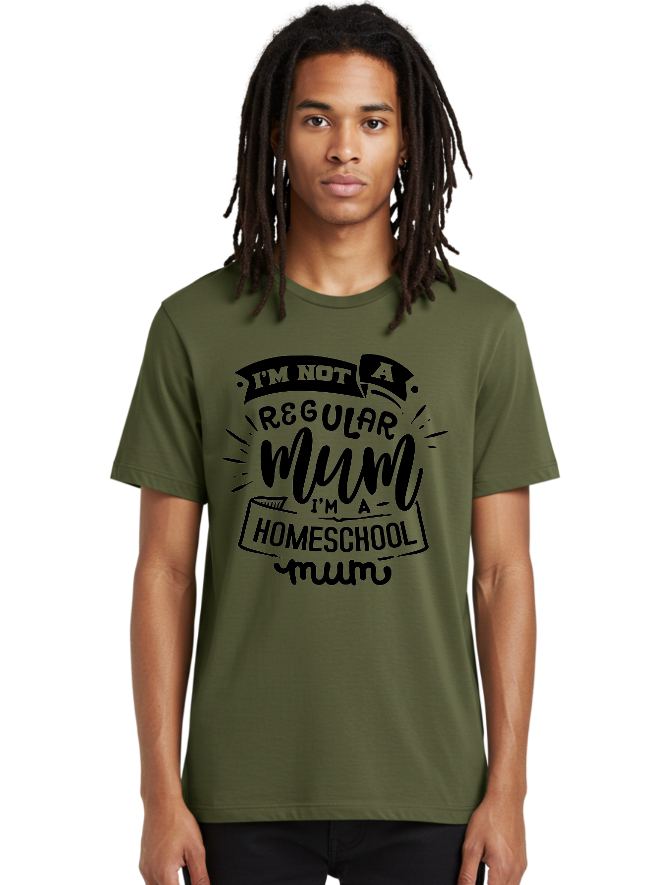 I-M-Not-A-Regular-Mum-I-M-A-Homeschool-Mum-1 Men'S Graphic Tee, 100% Cotton, Comfortable Casual Summer Wear, Machine Washable, Homeschool Mom, Proud Parent, Education At Home, Mom Life, Homeschooling Journey, Alternative Education, Aab405 18
